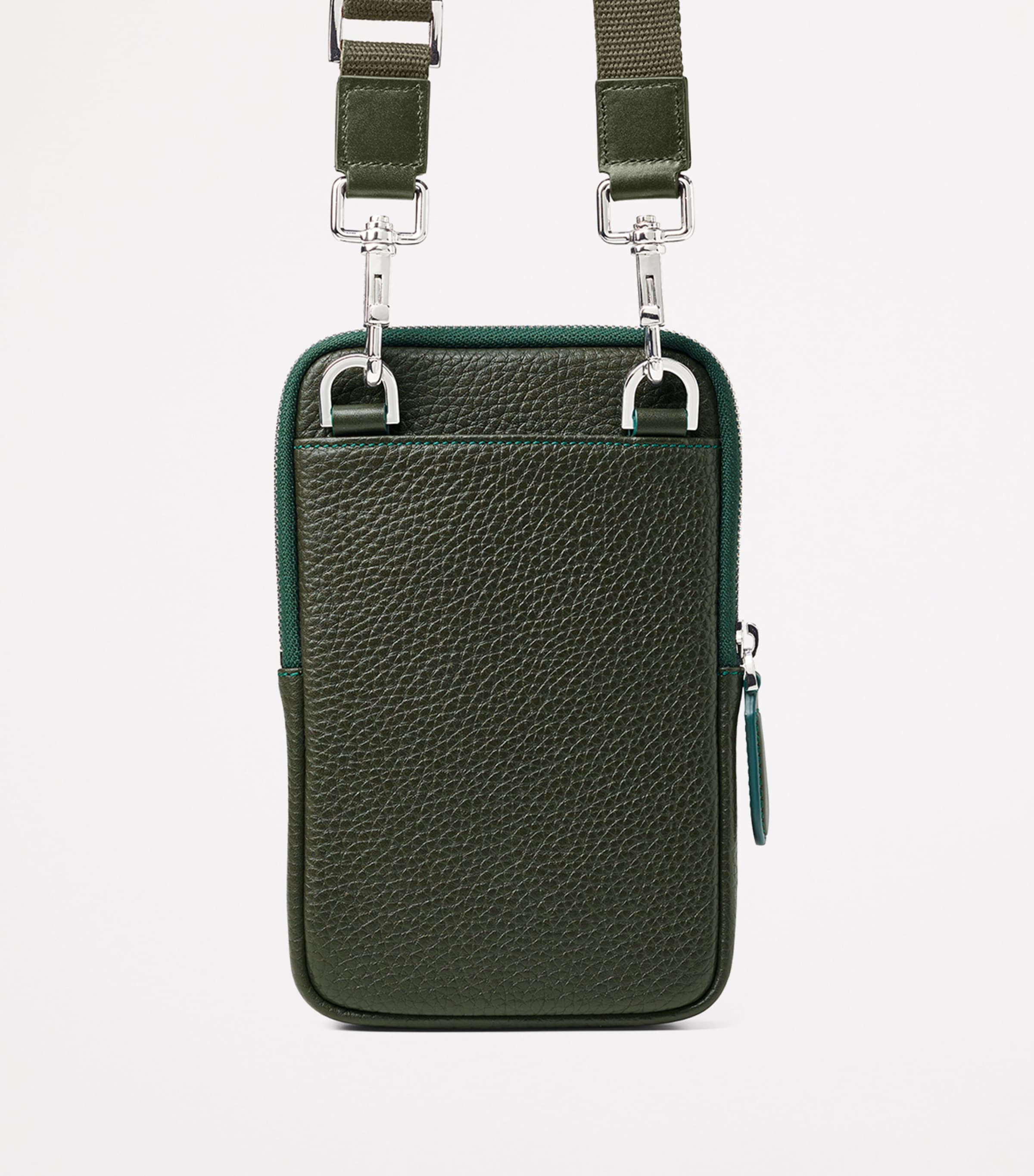 Aspinal Of London Leather Reporter Crossbody Phone Pouch