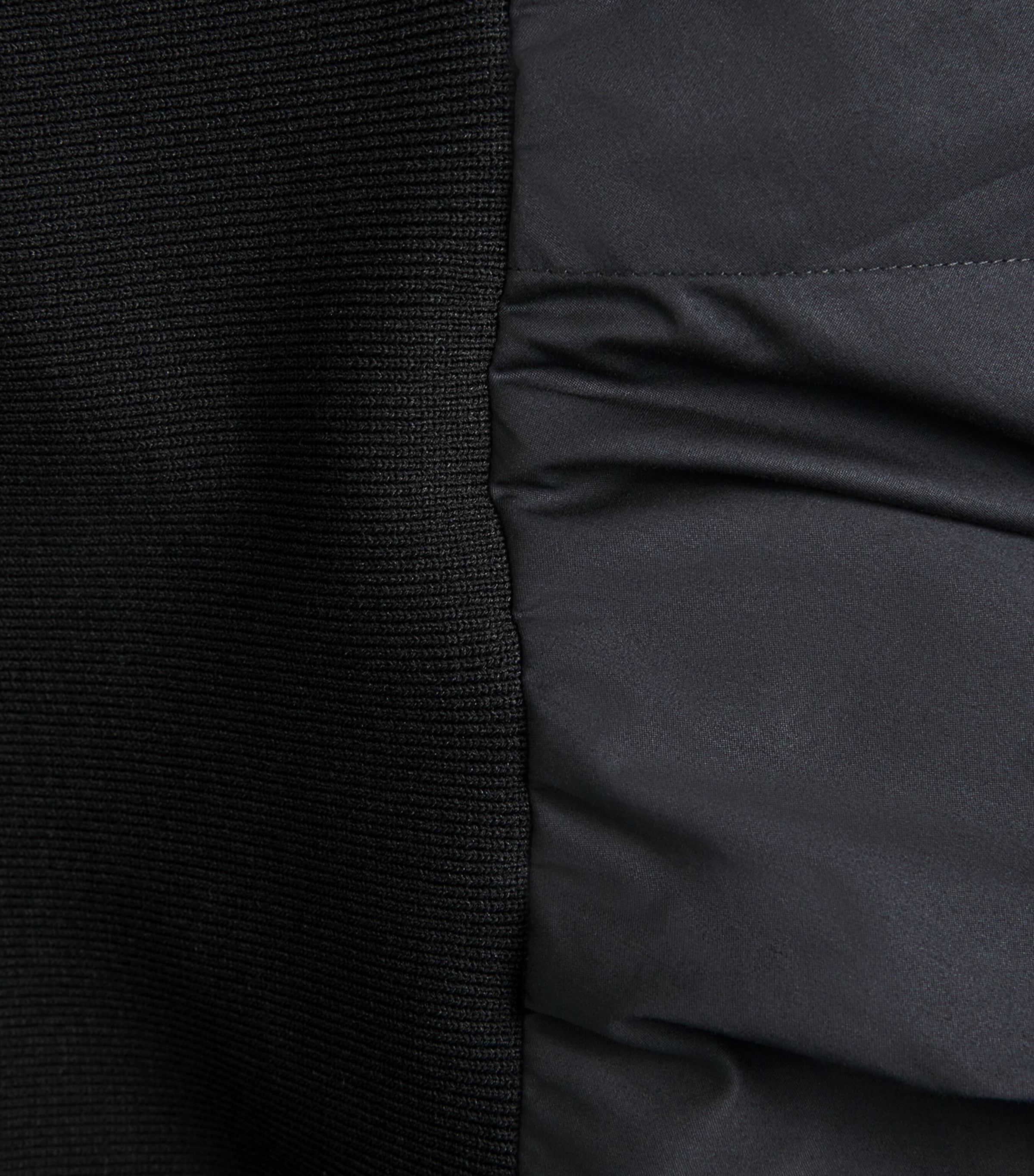 Cotton-Blend Asymmetric Maxi Dress BLACK Image 5