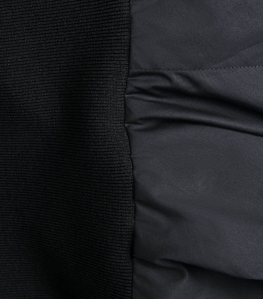 Cotton-Blend Asymmetric Maxi Dress BLACK Image 5