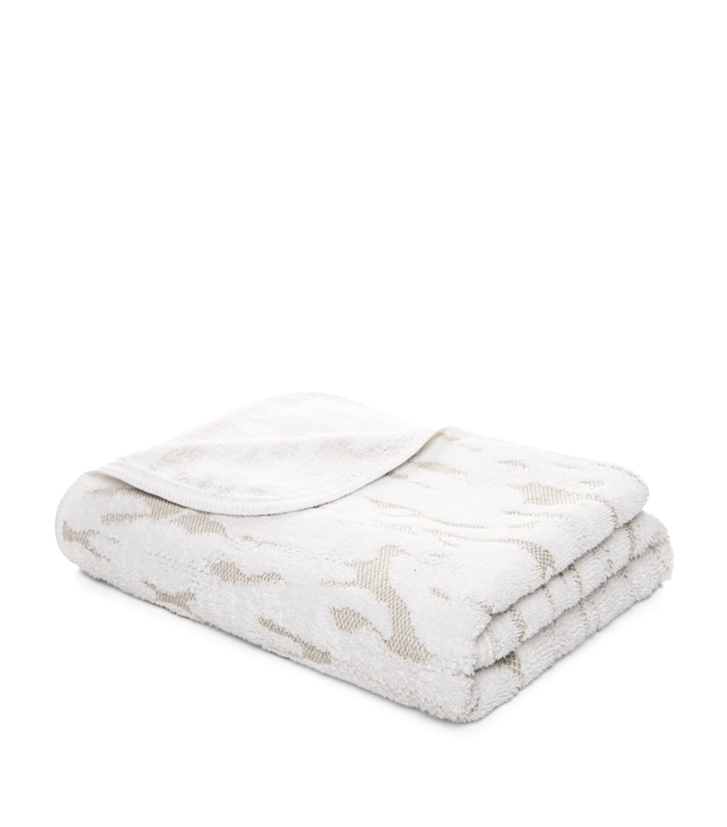 Stratus Bath Towel (70cm x 140cm) WHITE Image 5
