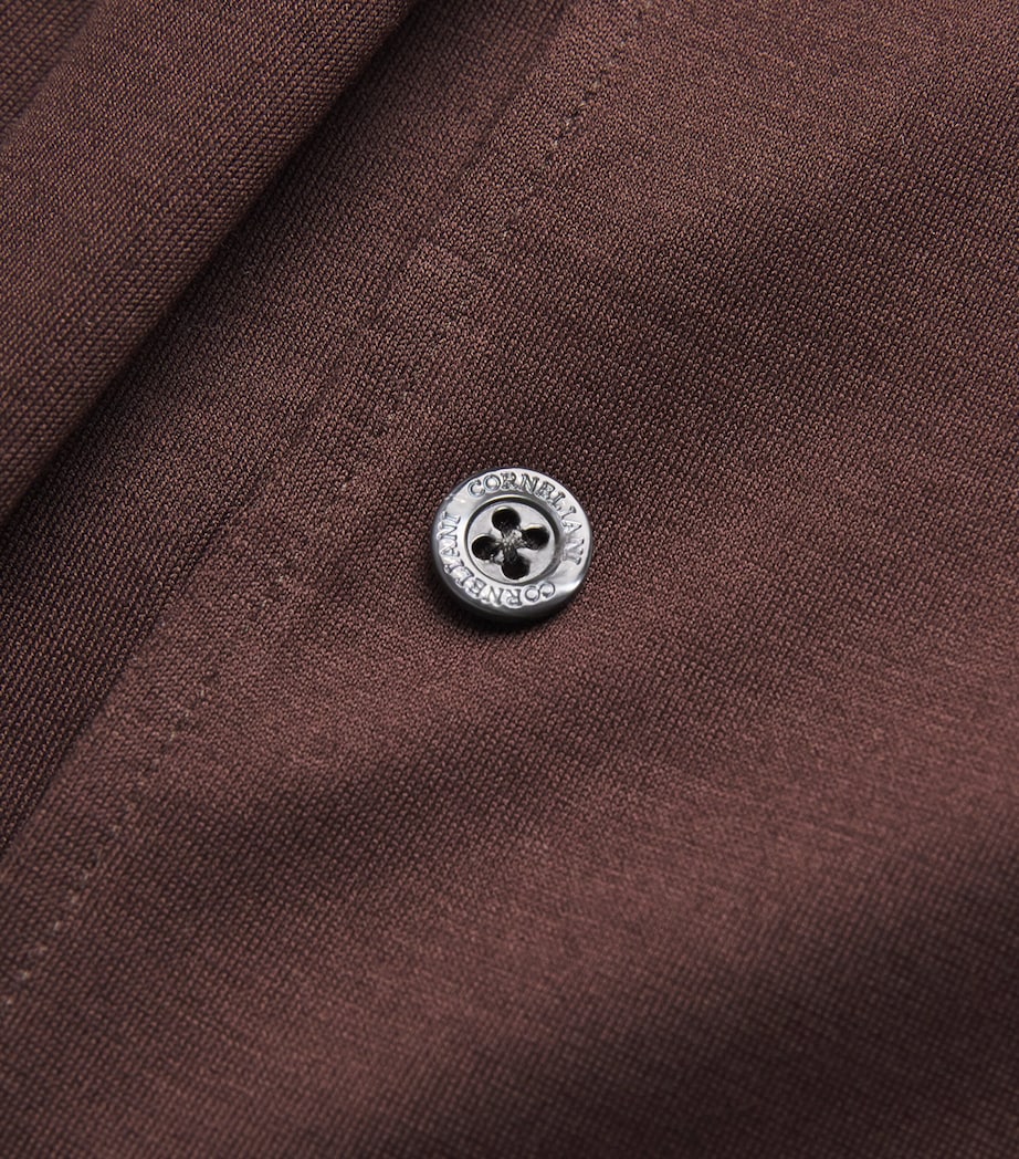 Cotton Long-Sleeve Shirt 031 BRICK BROWN Image 5