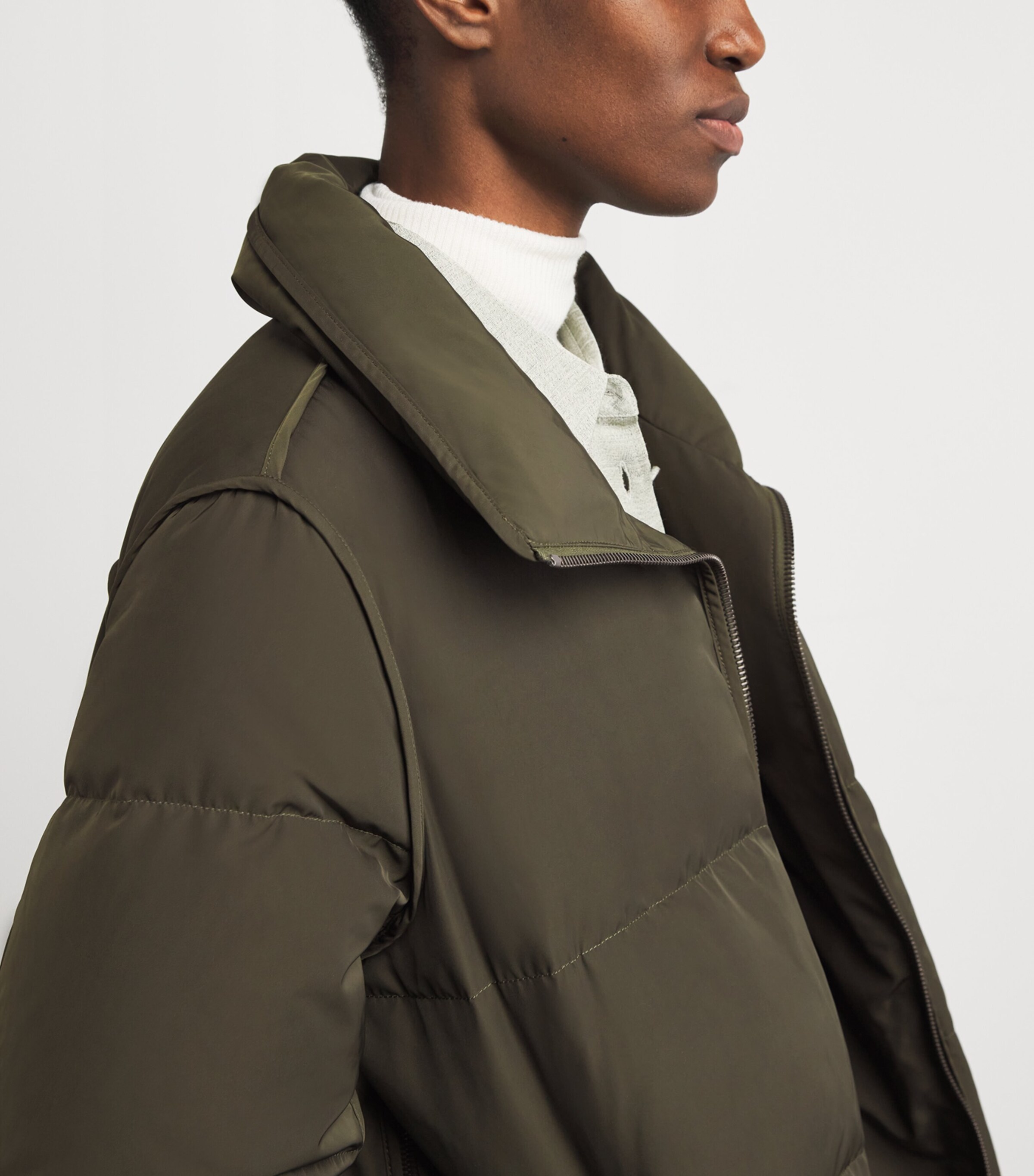 Down-Mink Technical Puffer Jacket (76cm) A0422 Image 6