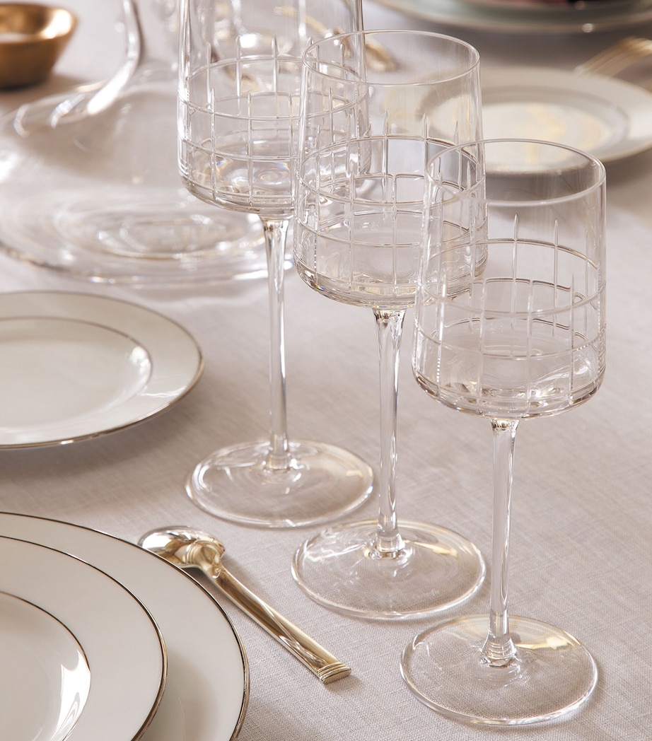 Set of 2 Graphik Crystal Water Goblets (240ml) SILVER Image 2