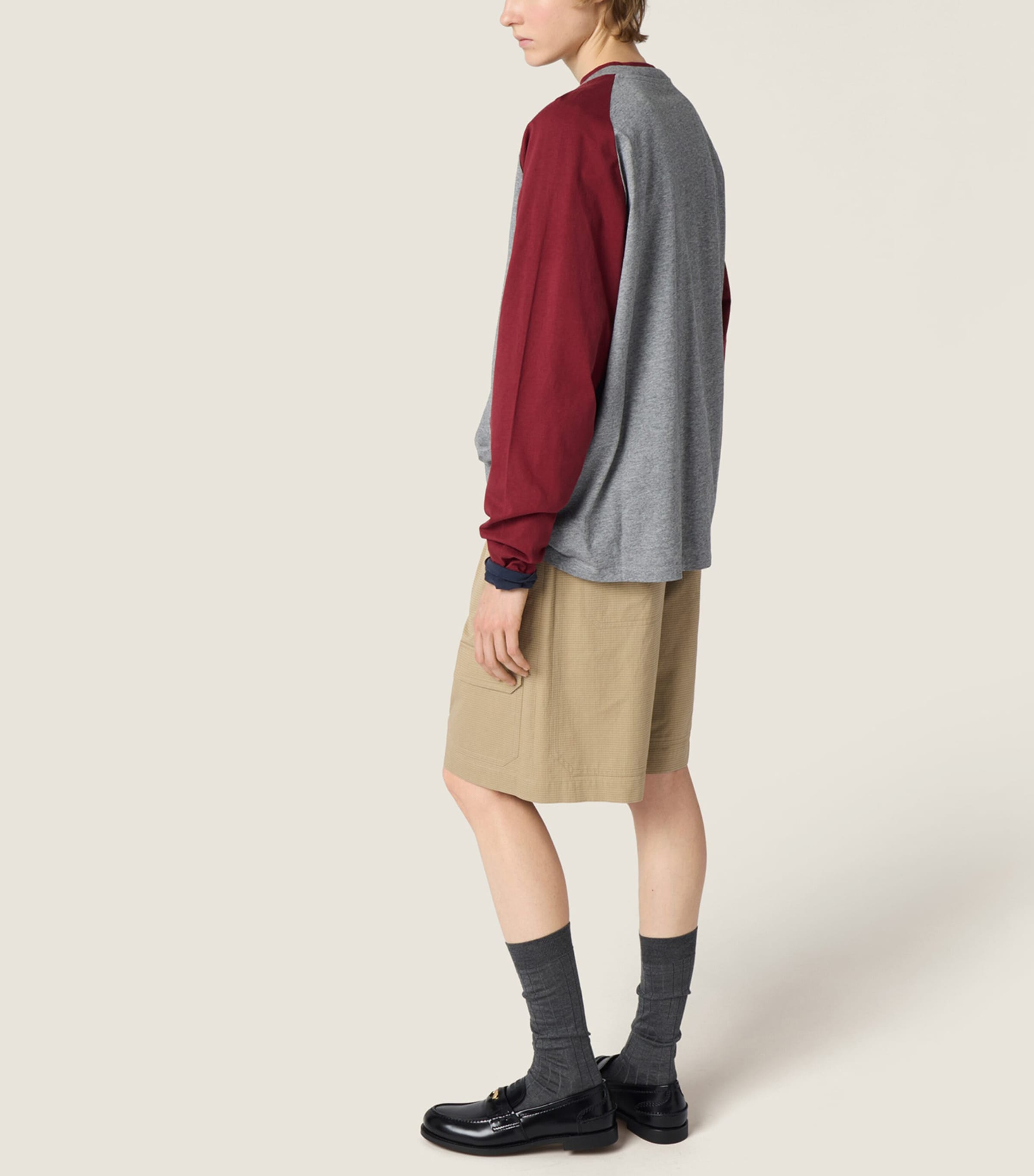 Miu Miu Womens Cotton Henley T-Shirt Image 3