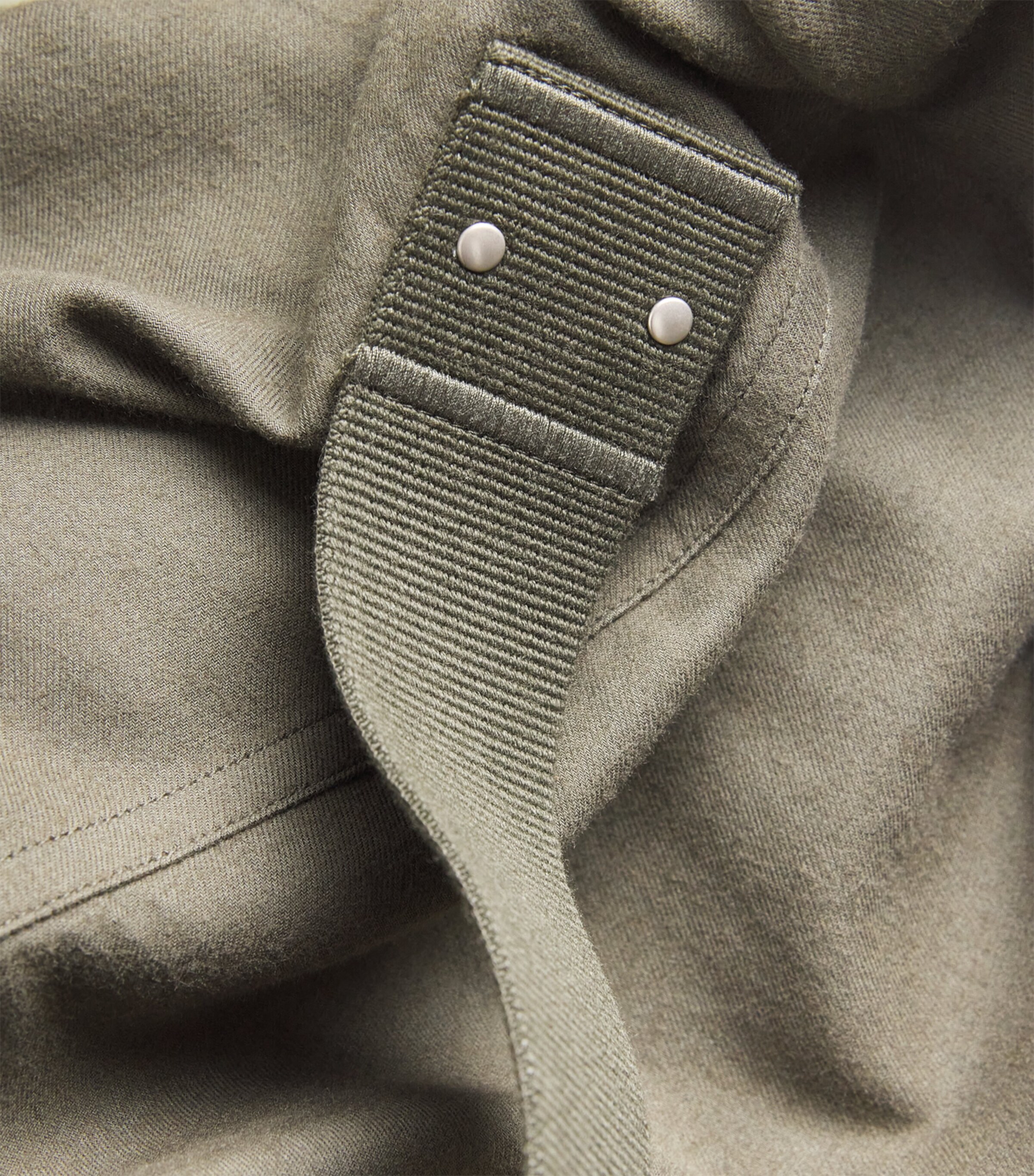 Rick Owens Mens Cotton Fog Shirt Bosco Image 5