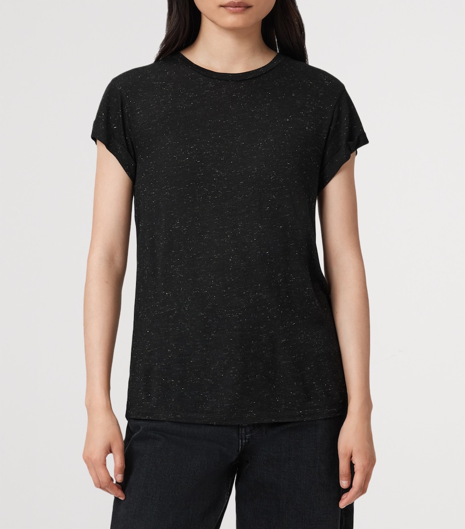 Anna Shimmer T-Shirt BLACK Image 4