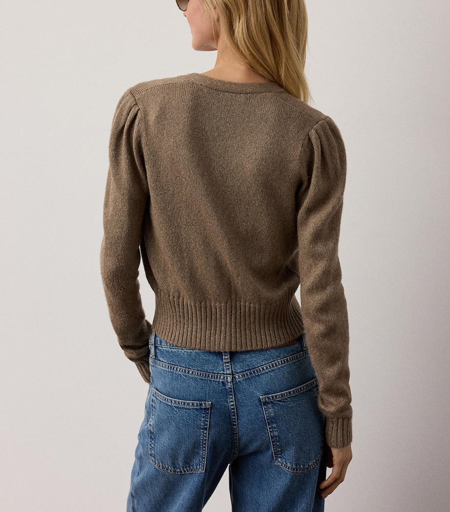 Ralph Lauren Collection Womens Silk Mouliné Cardigan Portobello Melange Image 3