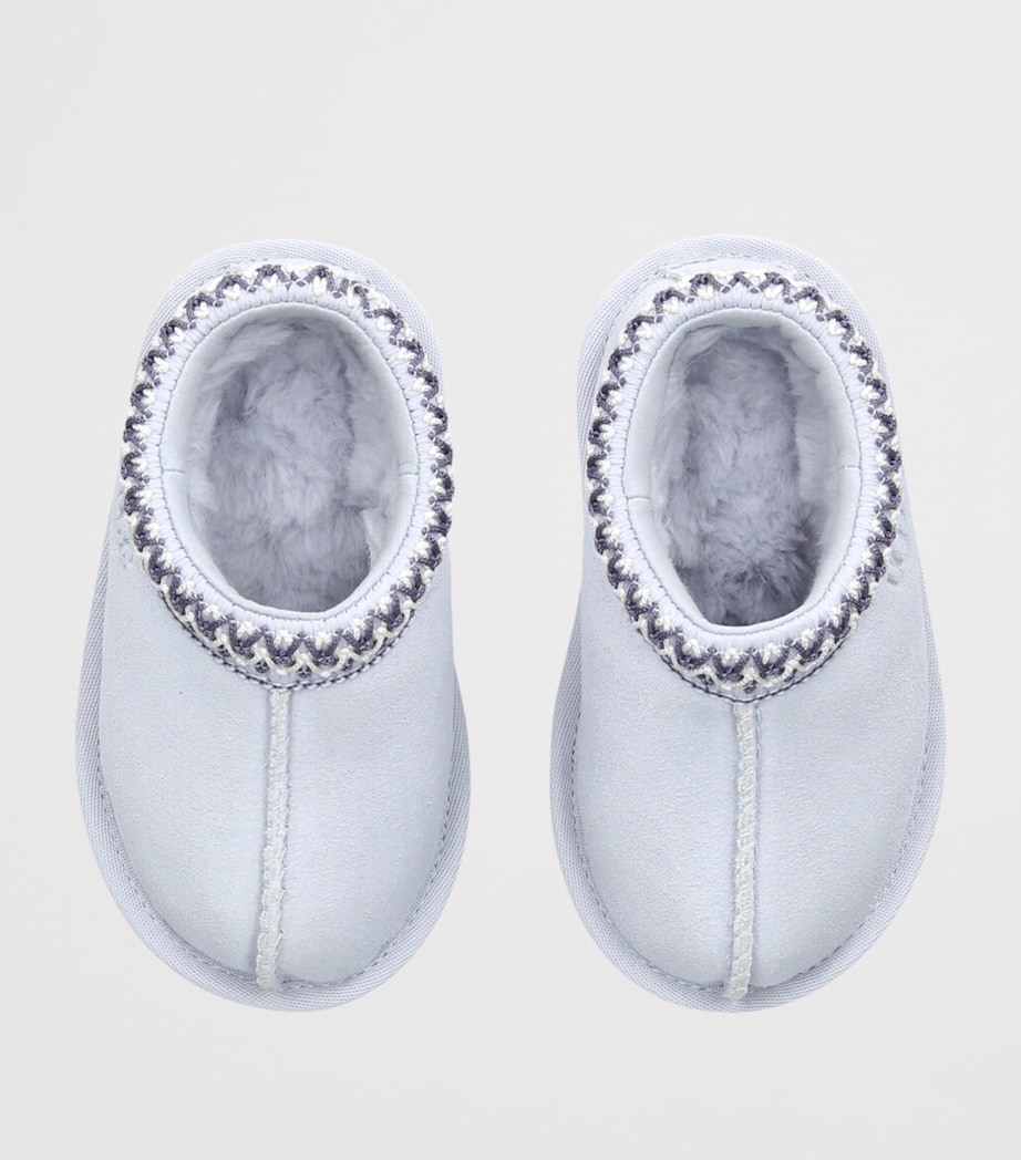 UGG Kids Suede Tasman II Slippers Pale Blue Image 4
