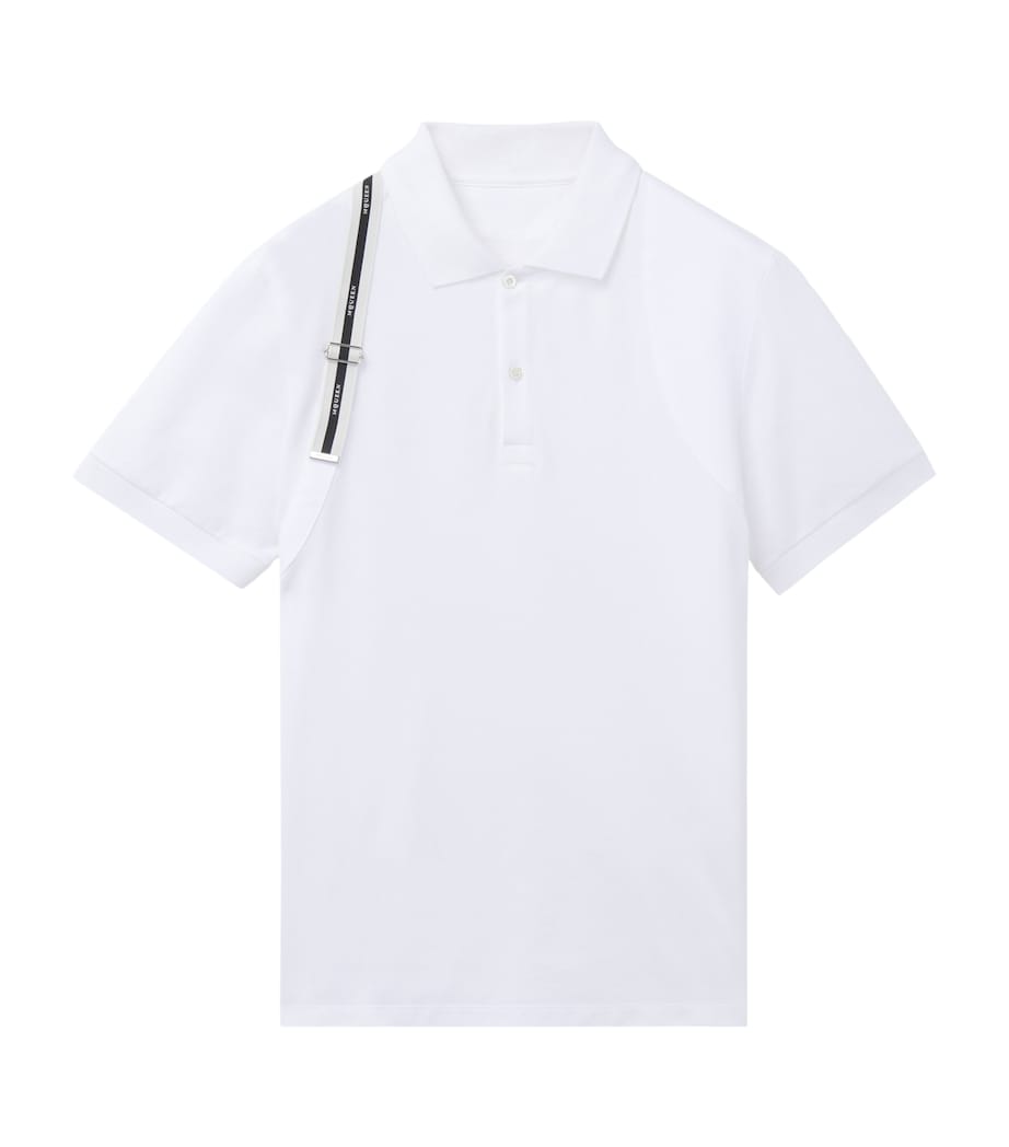 McQueen Mens Cotton Harness Polo Shirt Image 1