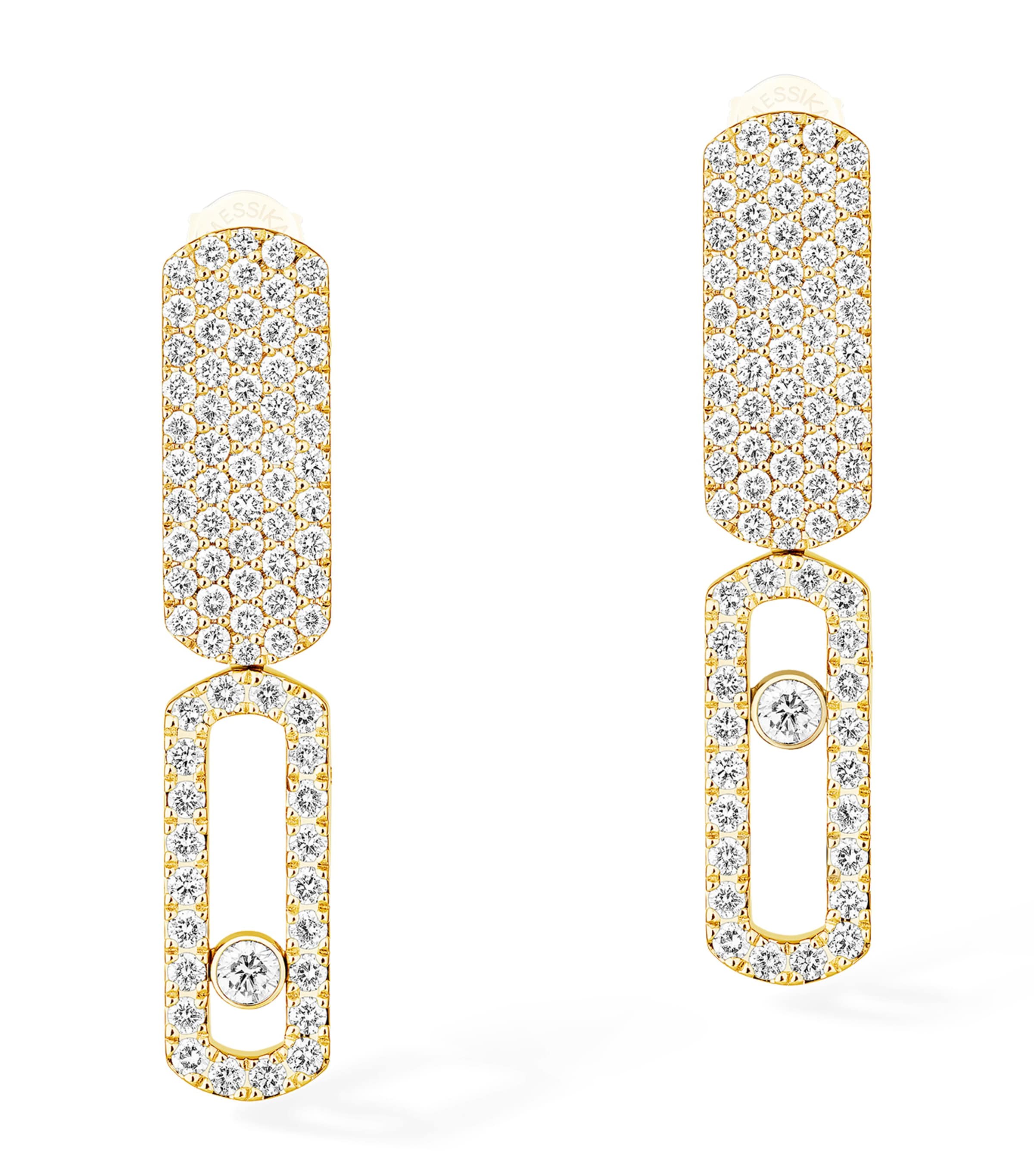 Messika Imperial Move White Gold and Diamond Earrings (0.70ct) Yellow Gold Image 1
