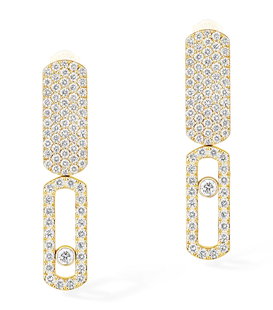 Messika Imperial Move White Gold and Diamond Earrings (0.70ct) Yellow Gold Image 1
