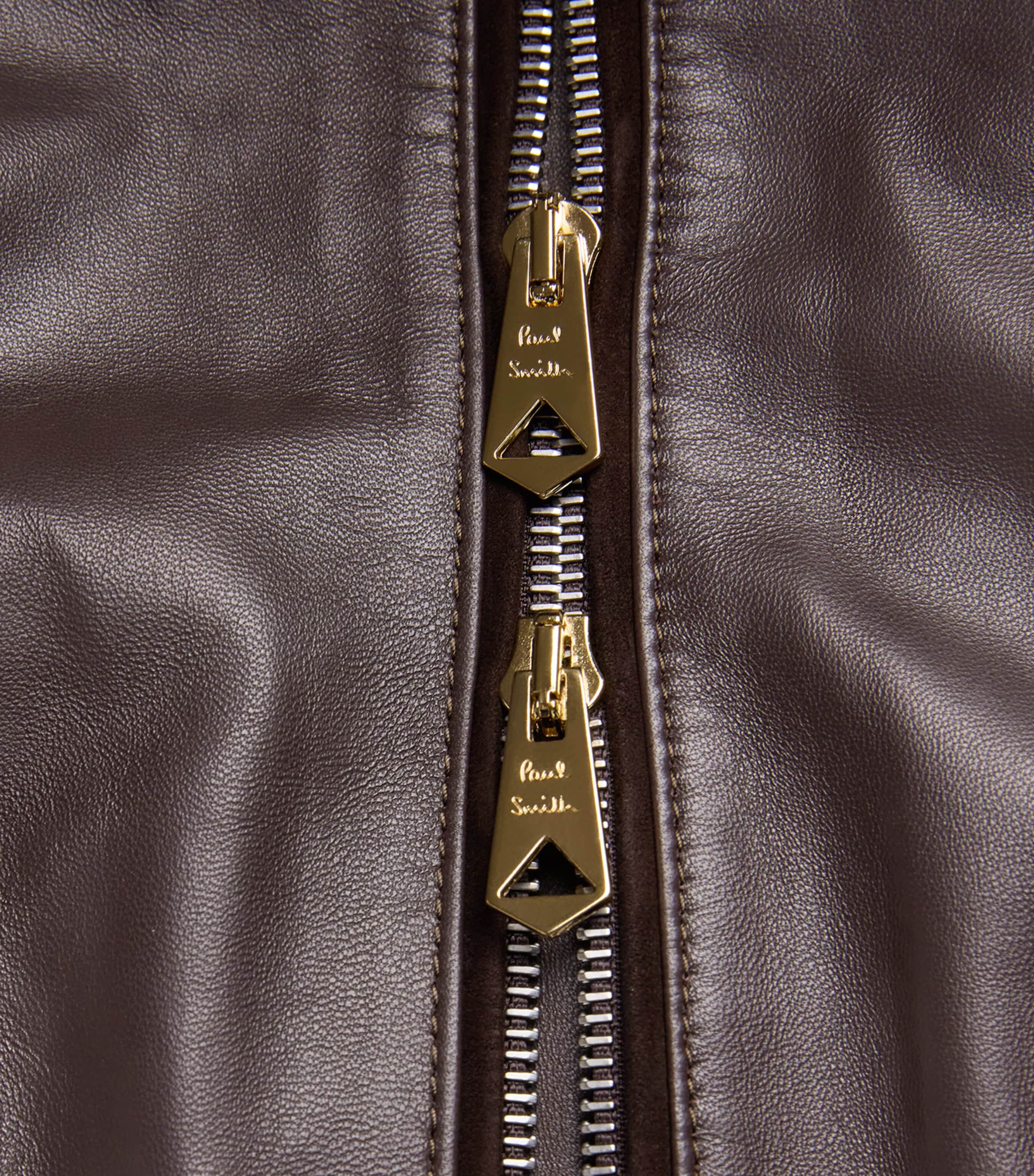 Nappa Leather Jacket BROWN-69A Image 5