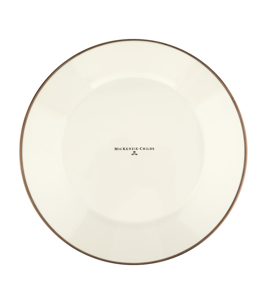 Courtly Check Enamel Dinner Plate (25cm) BLACK Image 2