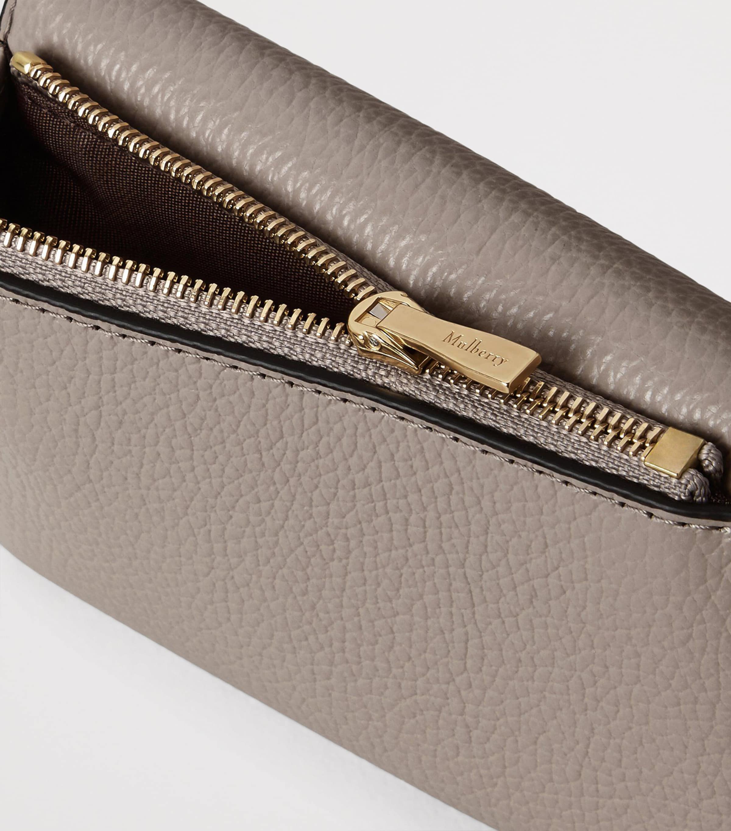 Mulberry Leather Folded Darley Wallet Cashmere Taupe Image 3
