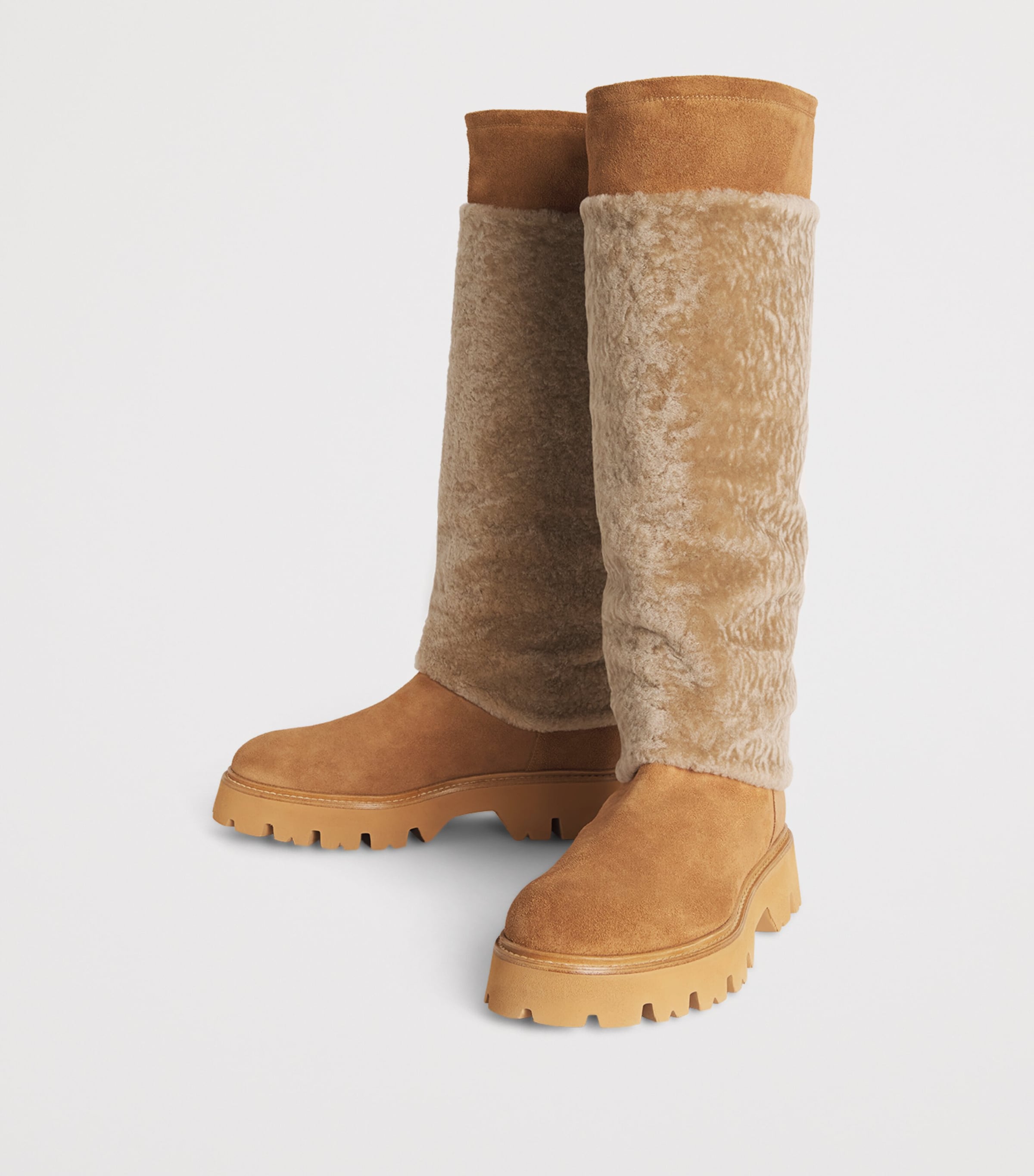 Sheepskin Knee-High Boots VICUNA Image 3