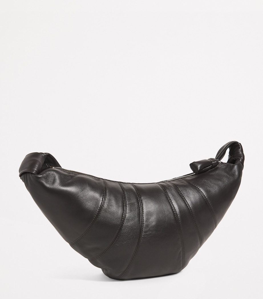 Lemaire Medium Nappa Leather Croissant Bag Chocolate Image 3
