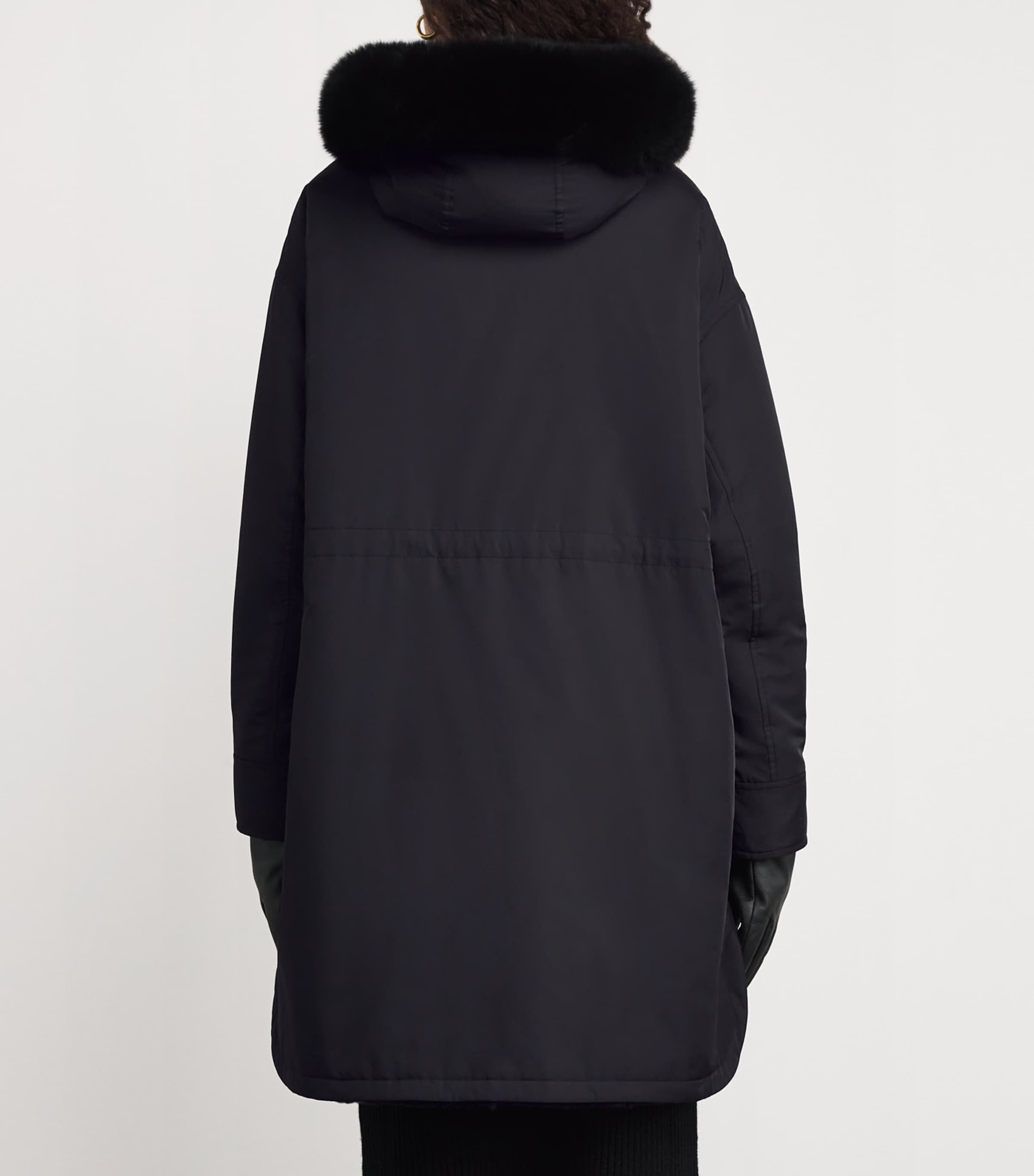 Fox-Rabbit Fur-Trim Parka C99 Image 4