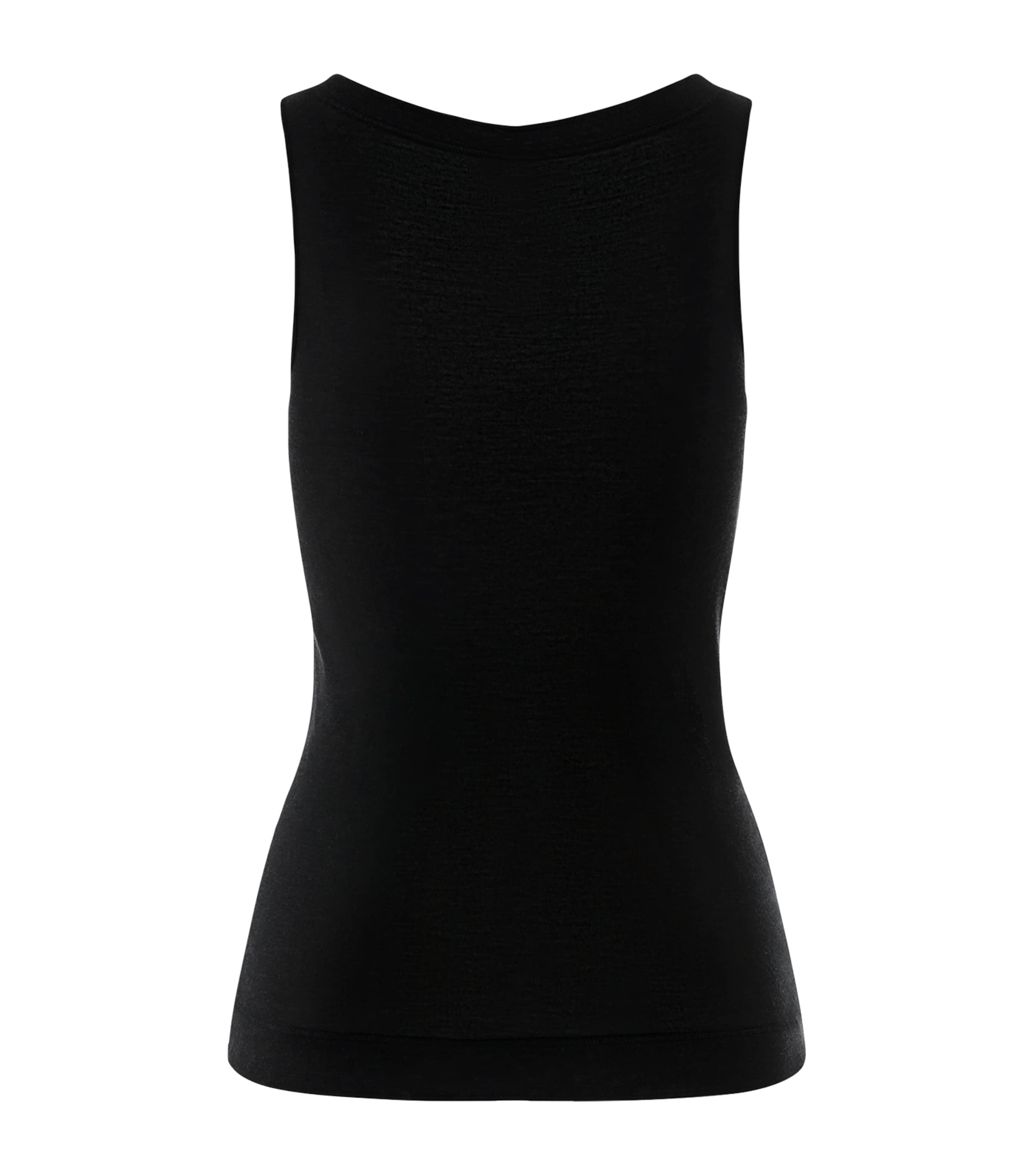 Hanro Womens Silk-Cashmere Tank Top Black Image 3