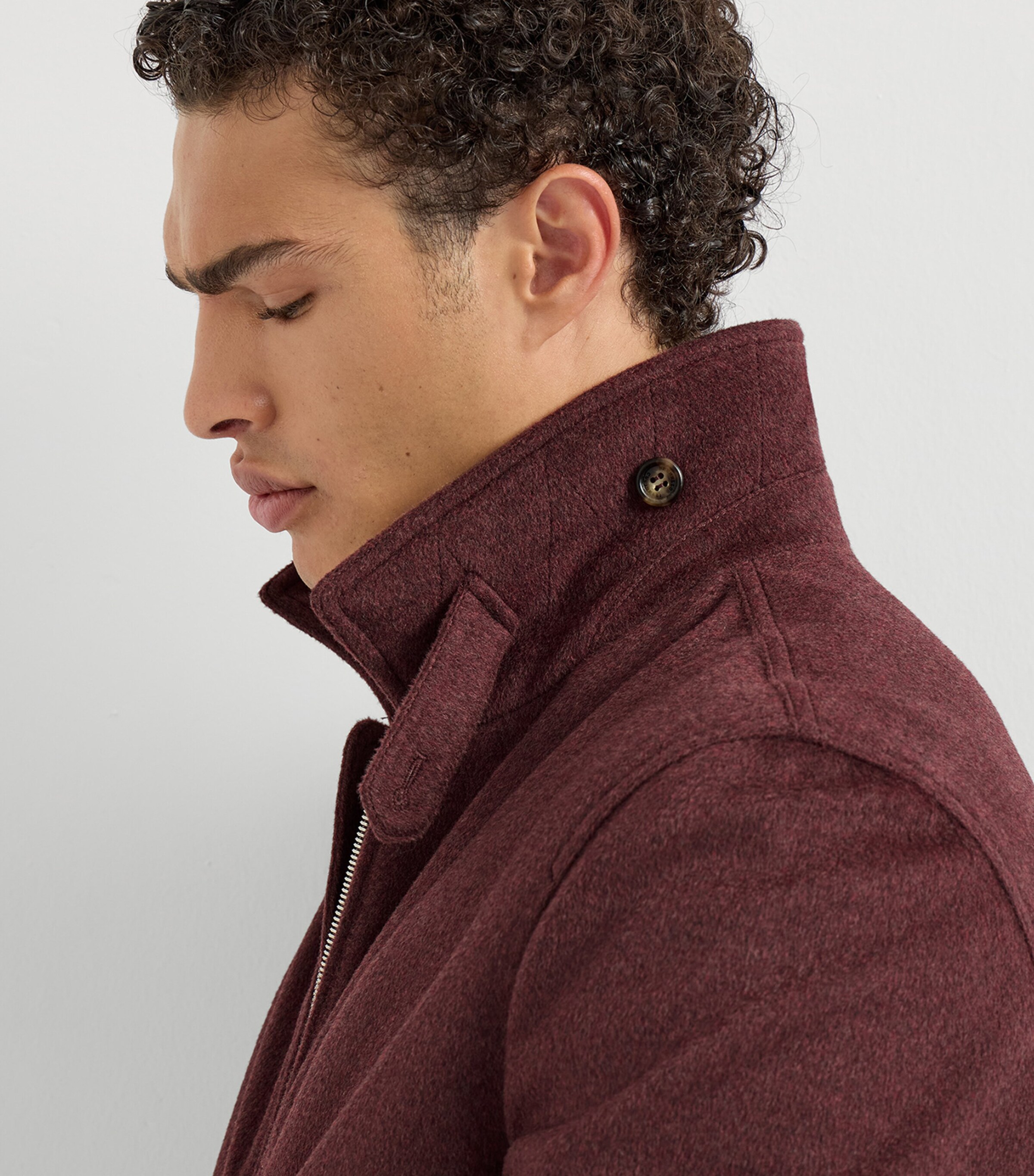 Brunello Cucinelli Mens Virgin Wool Bomber Jacket Image 6