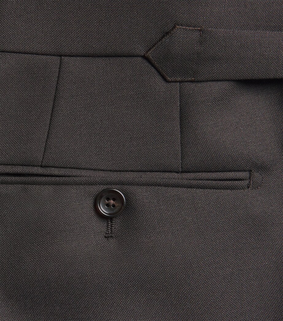 TOM FORD Mens Wool-Mohair Tailored Trousers Ecj Image 6
