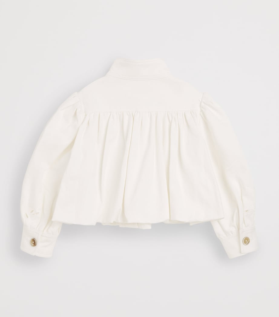 Embroidered Denim Jacket (4-14 Years) C20837/117OFFWHITE Image 2