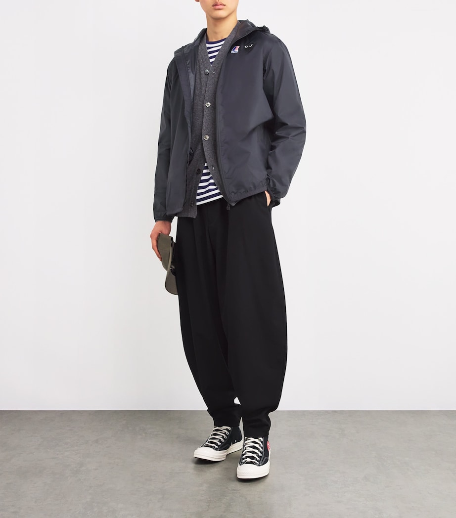 x K-Way Nylon Water-Resistant Jacket BLACK Image 2