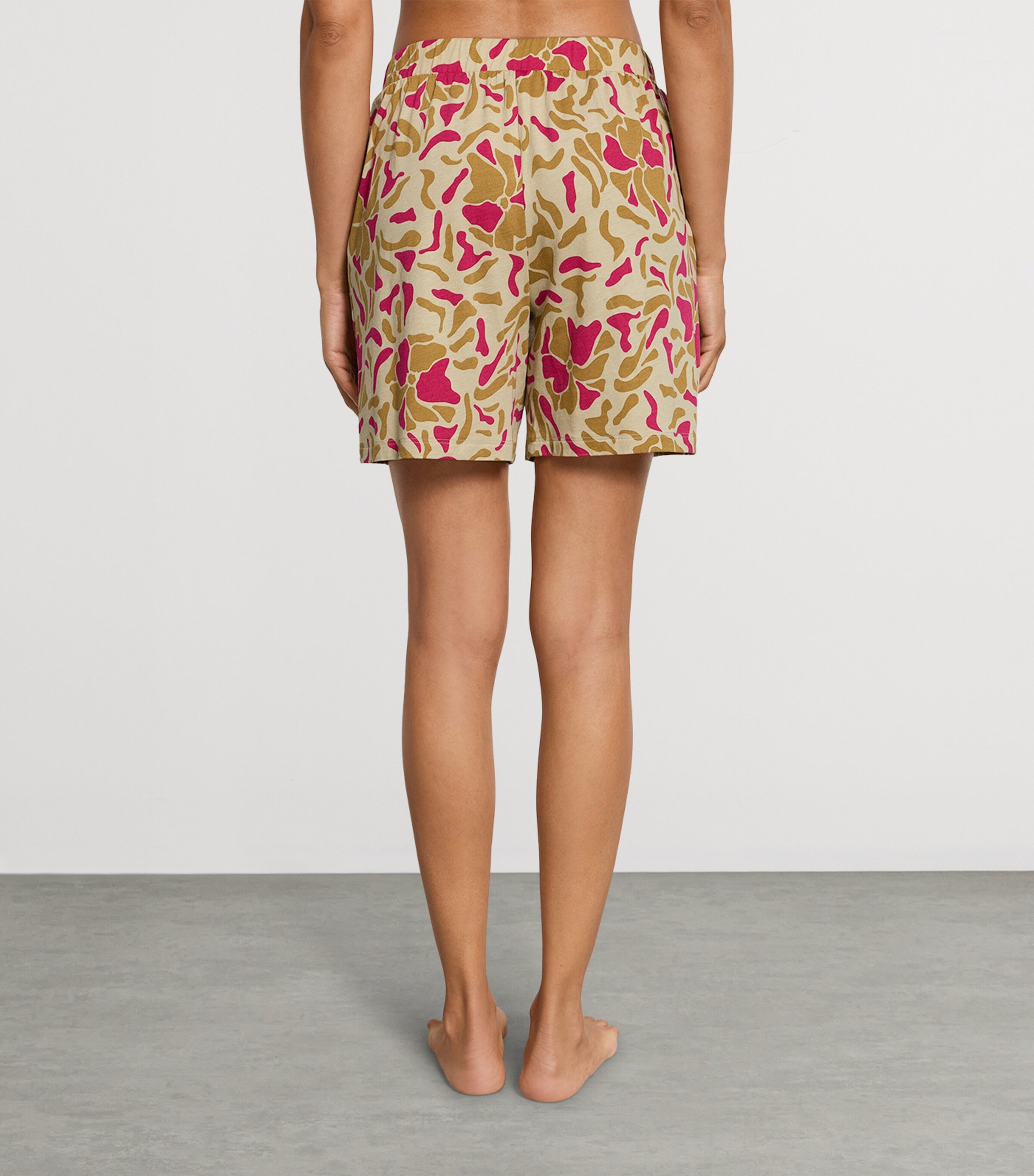 Hanro Womens Cotton-Modal Printed Shorts Illustrated Petals Image 3