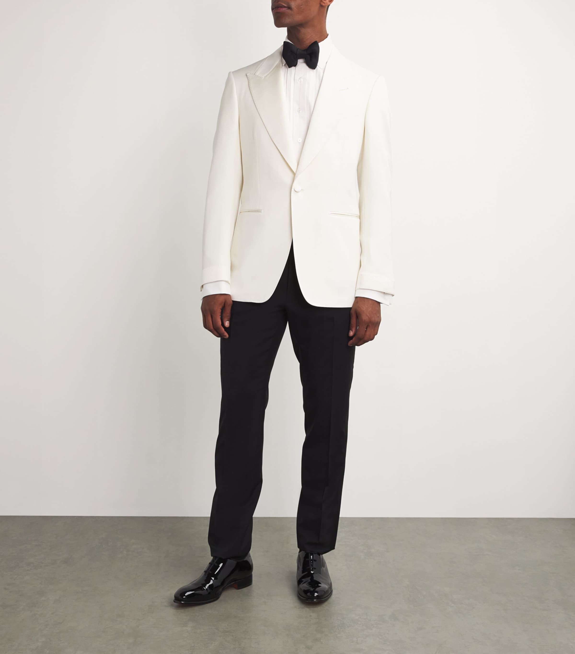 Cotton Pleated-Front Evening Shirt AW001 Image 2