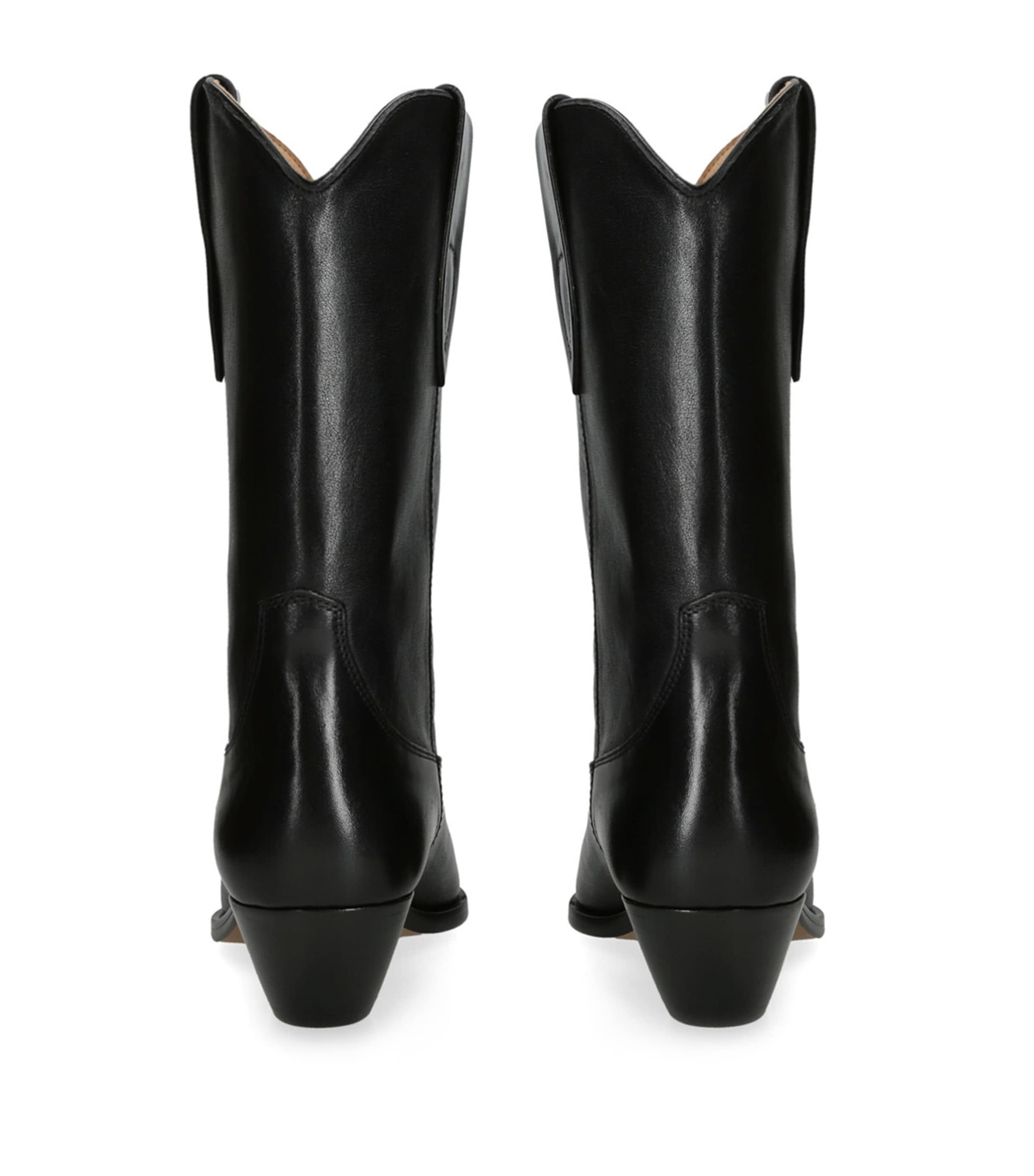 Leather Duerto Cowboy Boots 40 BLACK Image 2