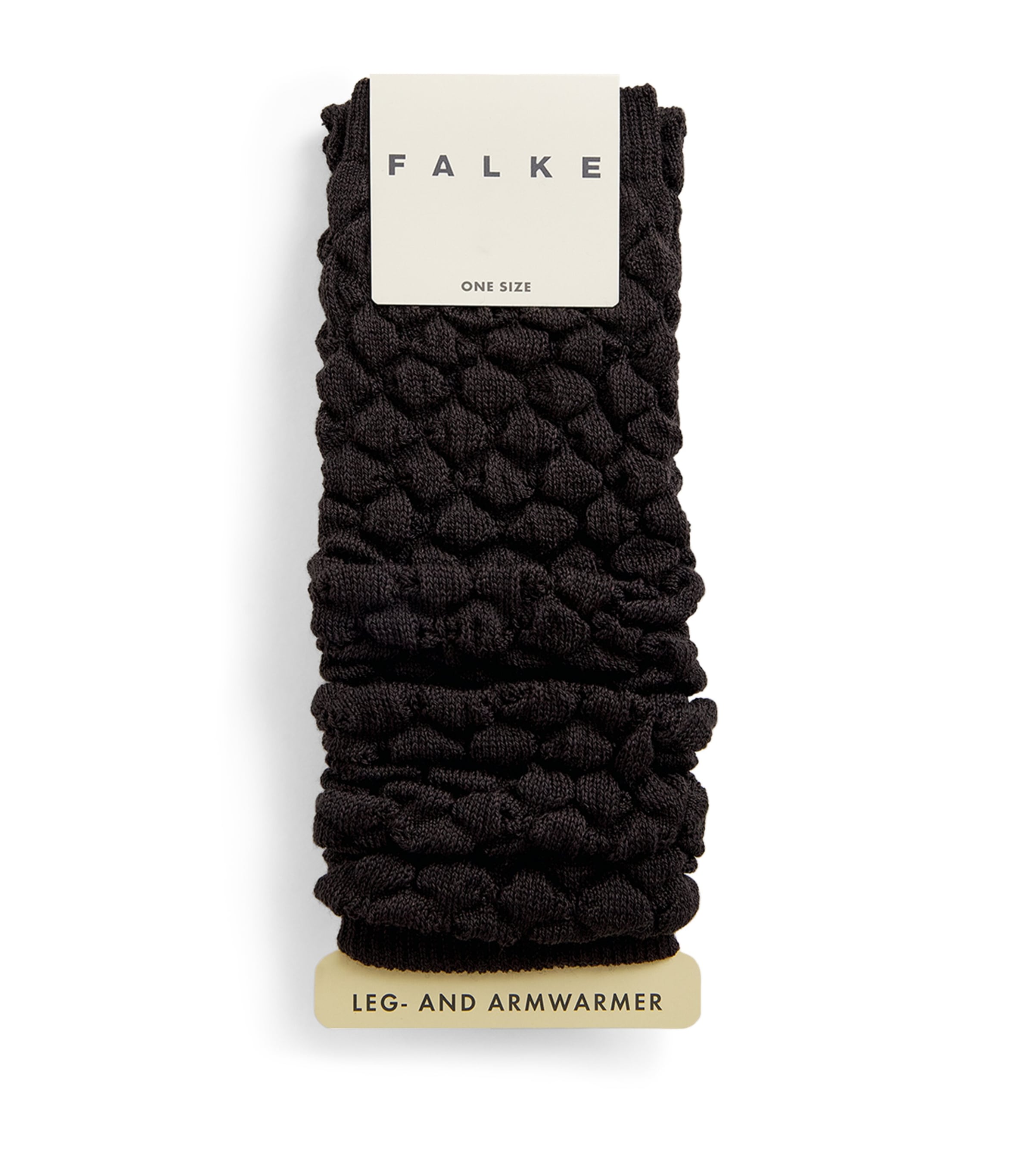 Falke Womens Wool-Blend Haze Leg-Warmers Brown Image 1