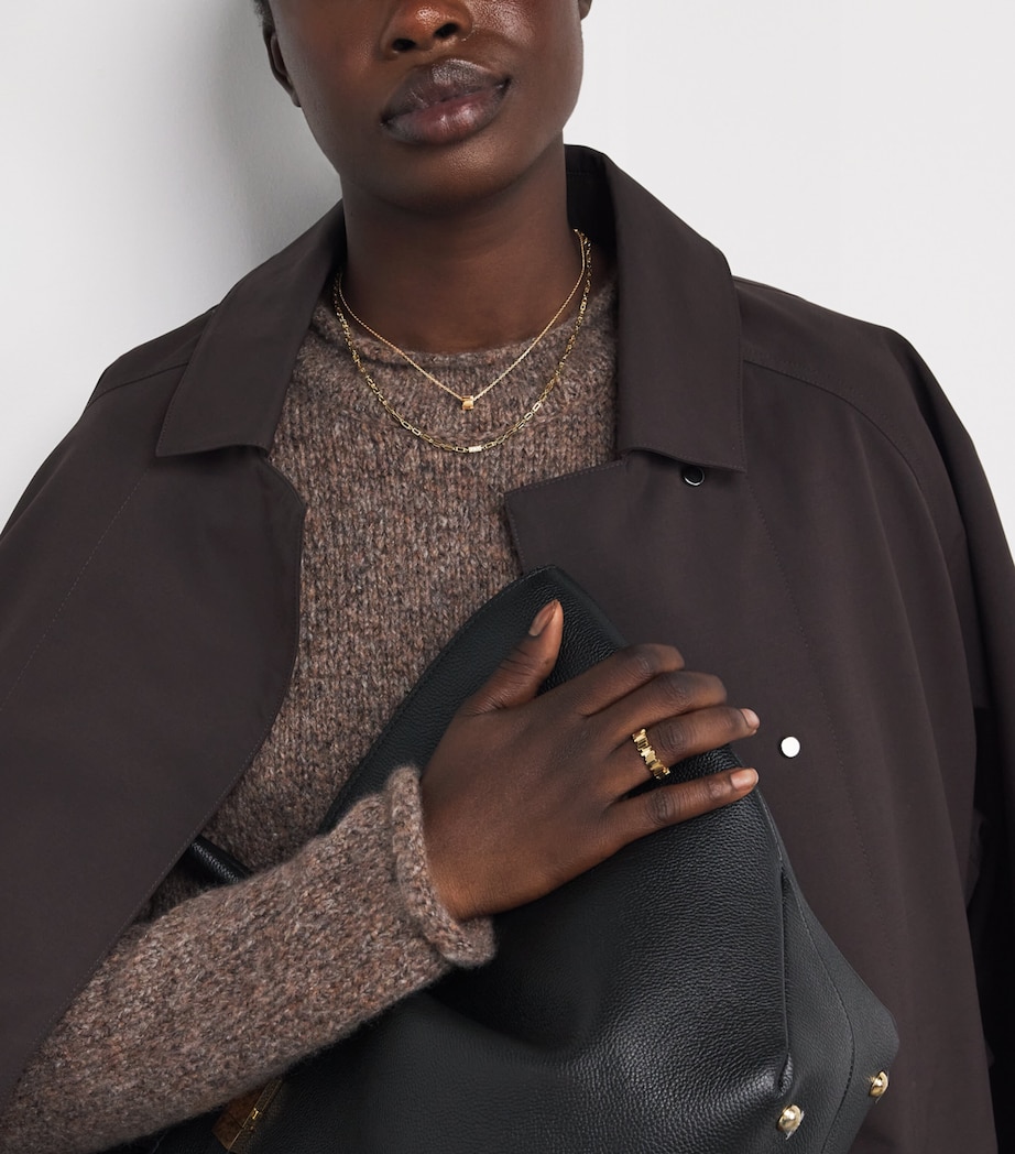 Mini Yellow Gold Infinite Pendant Necklace 18K YG Image 4