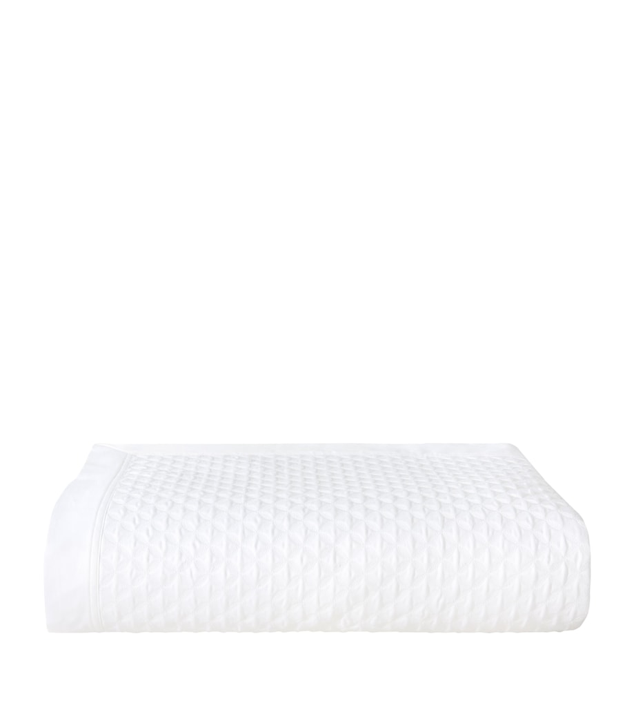 Yves Delorme Couture Cotton Adagio Emperor Bedspread (300cm x 260cm) Blanc Image 1