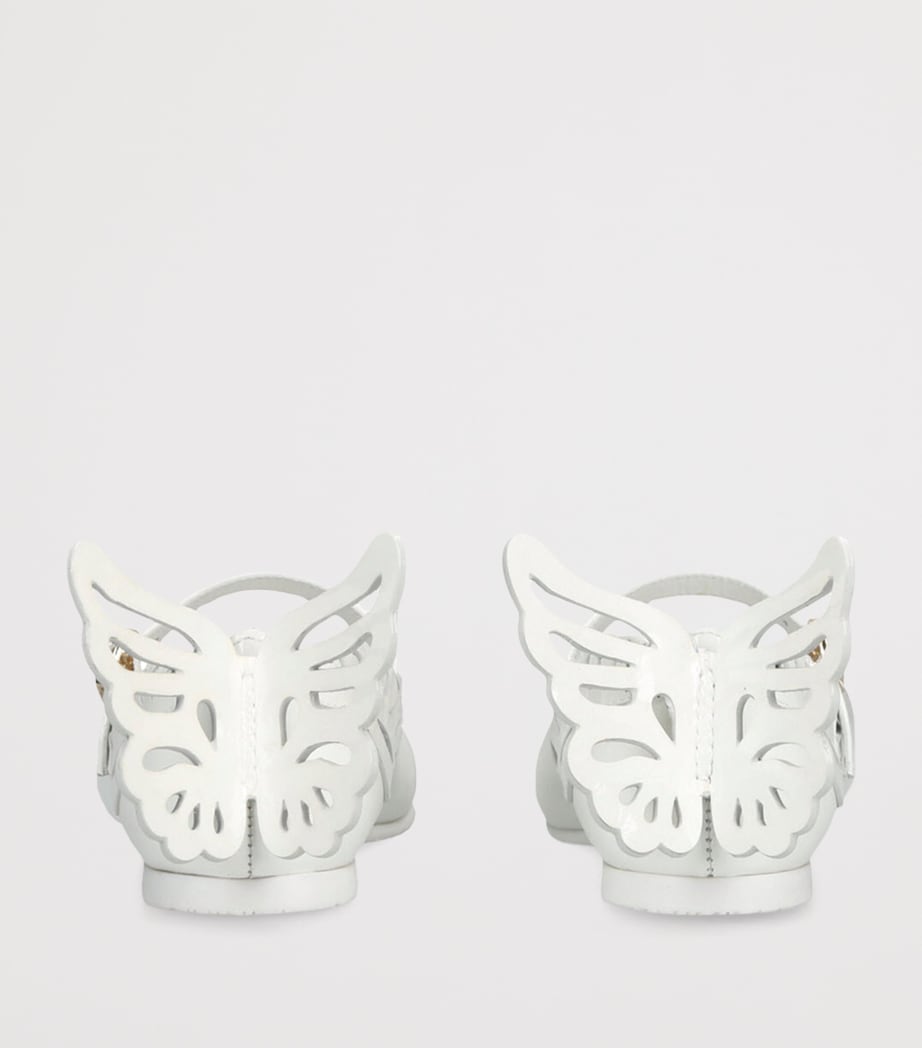 Leather Heavenly Ballet Flats WHITE Image 2