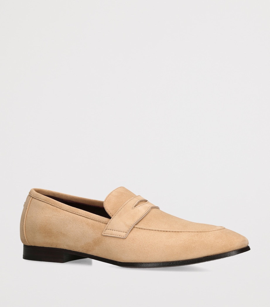 Bougeotte Suede Flaneur Loafers Pale Pink Image 3