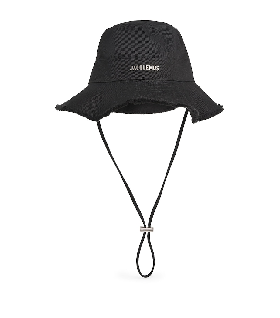Jacquemus Artichaut Logo Bucket Hat Black Image 1