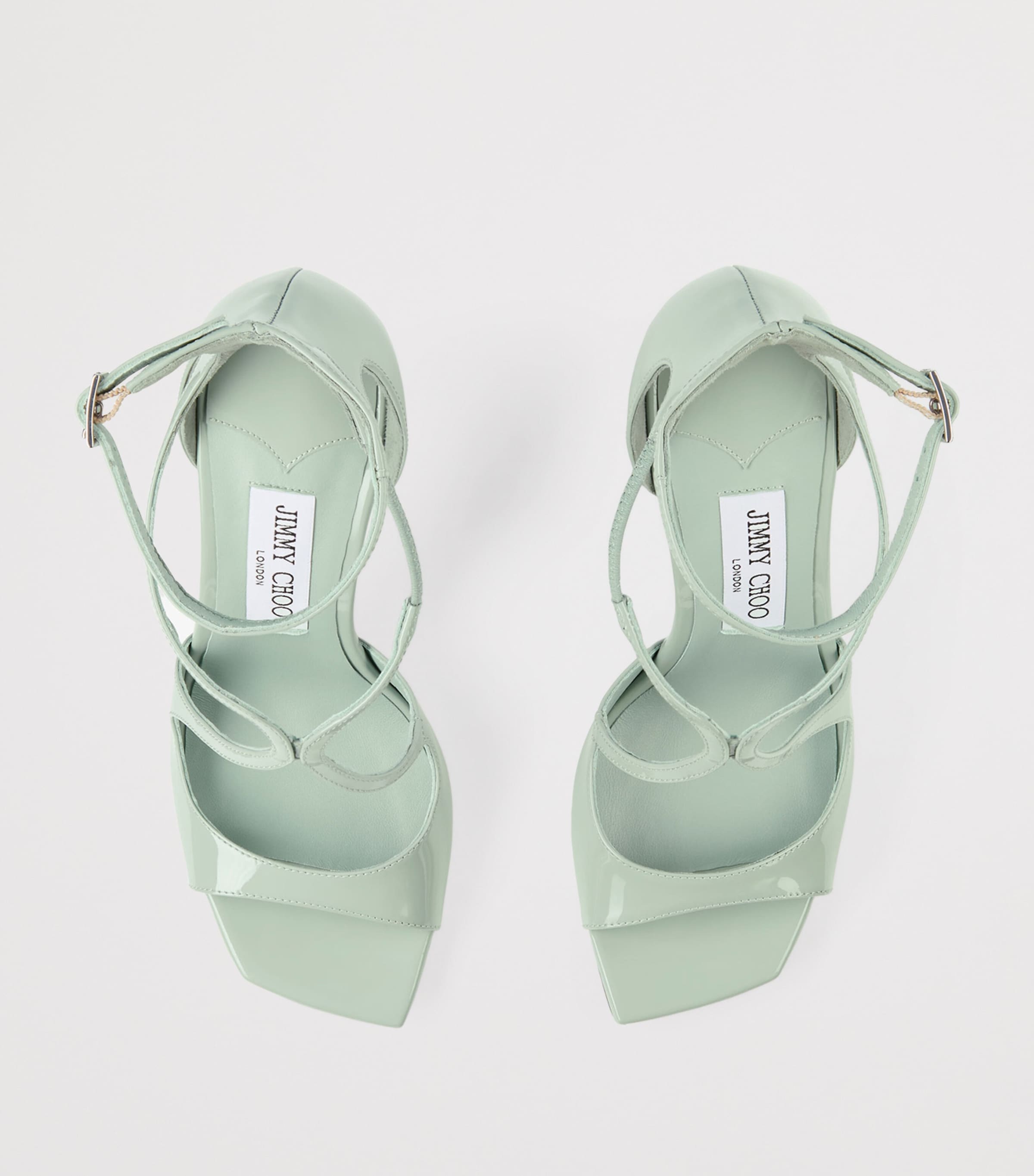 Azia 95 Patent Leather Sandals VERDE Image 3