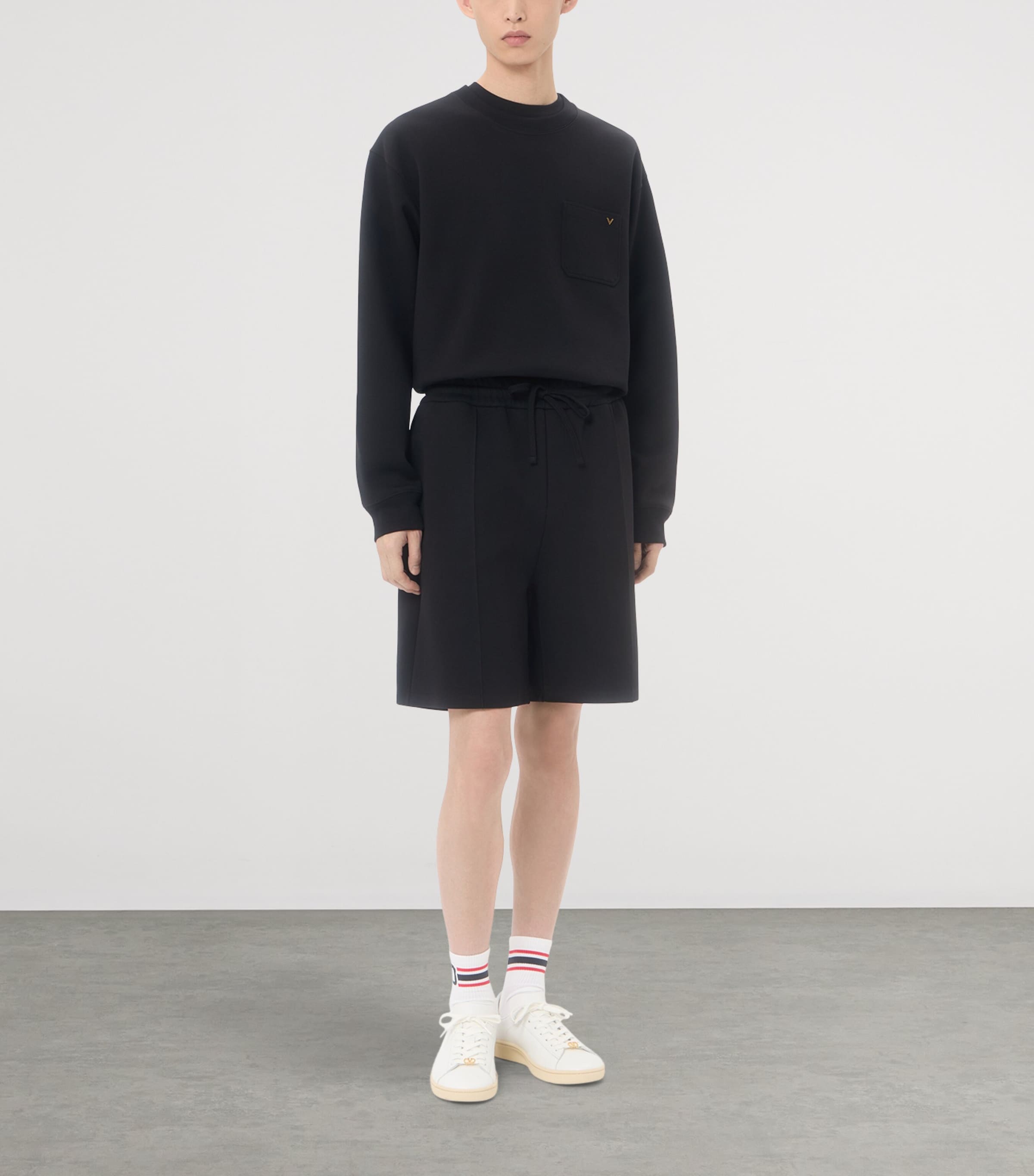 Valentino Mens Jersey VGold Shorts Image 2