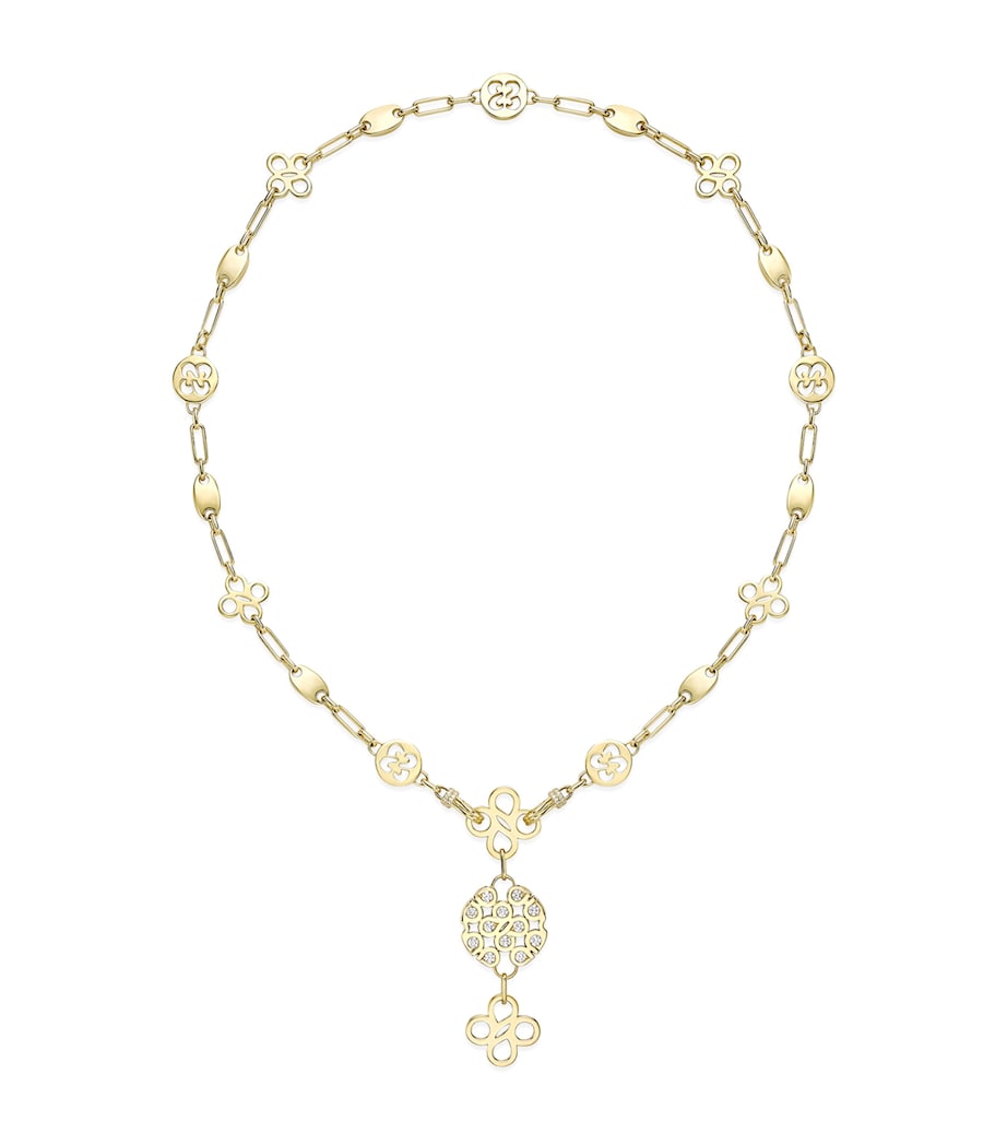 Yellow Gold and Diamond Be Bold Necklace YELLOW GOLD Image 1