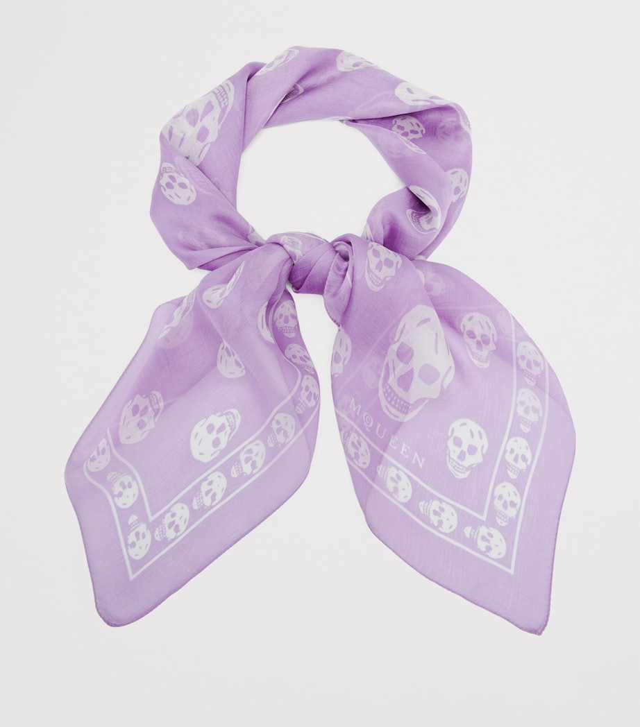 McQueen Silk Skull Scarf Image 2