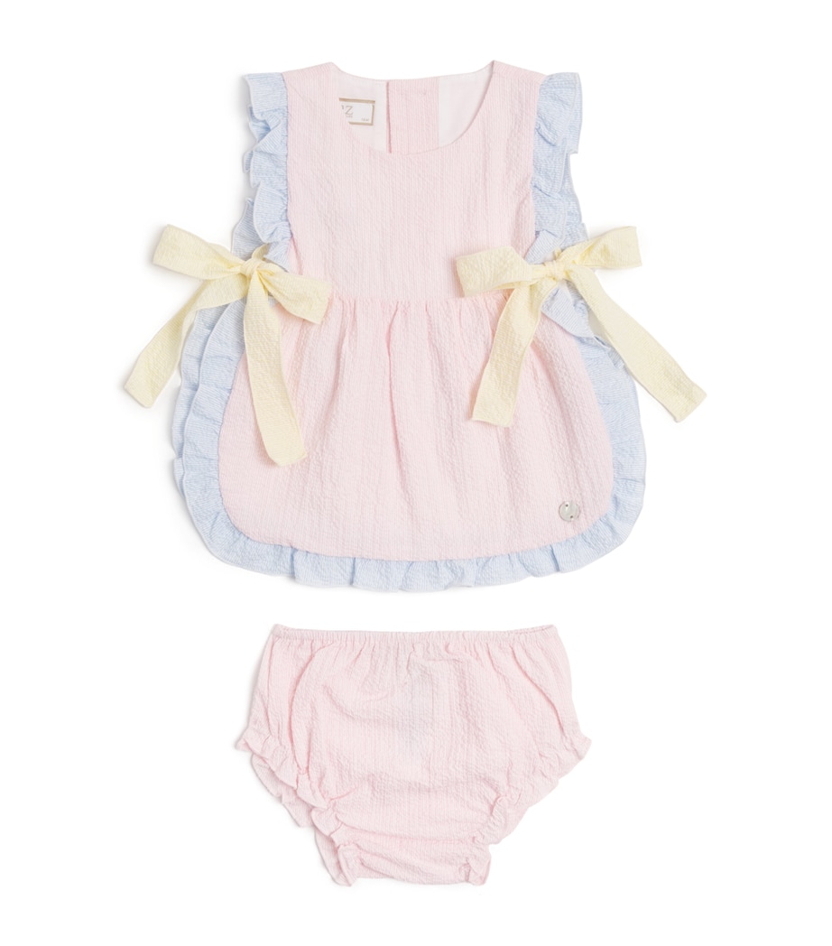 Bow-Detail Dress and Bloomers Set (1-24 Months) 37 T2066 CHALK PINK Image 1