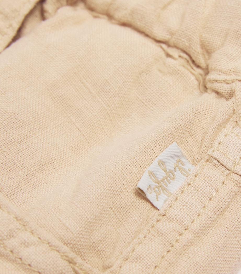 Linen Tie-Waist Trousers (2-12 Years) 126 BEIGE Image 3