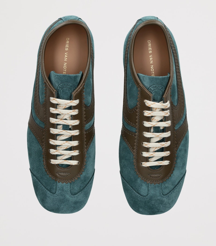 DRIES VAN NOTEN Suede Dustin Sneakers Blue Other Image 3