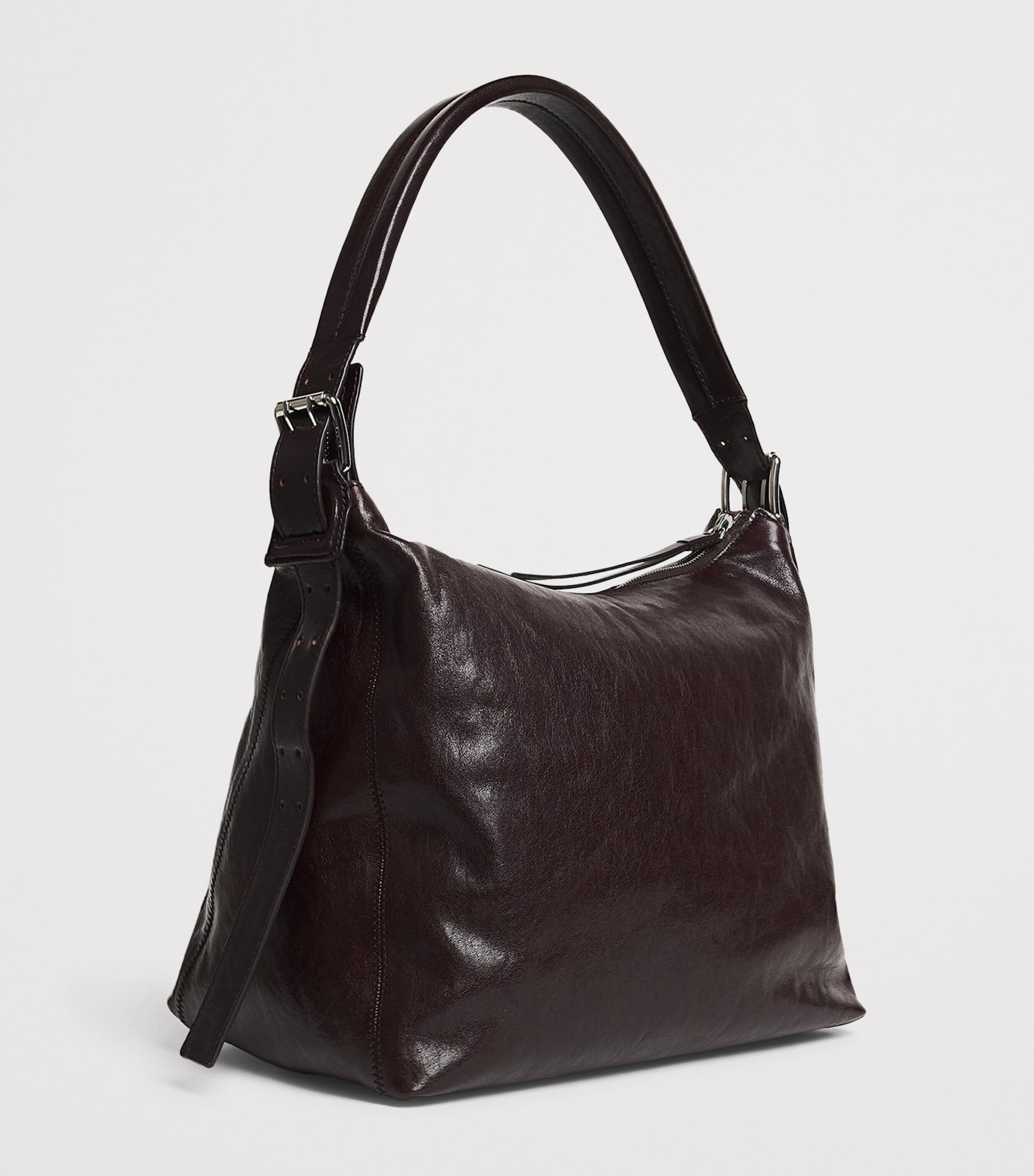 Lemaire Small Leather Belted Shoulder Bag Chianti Image 3