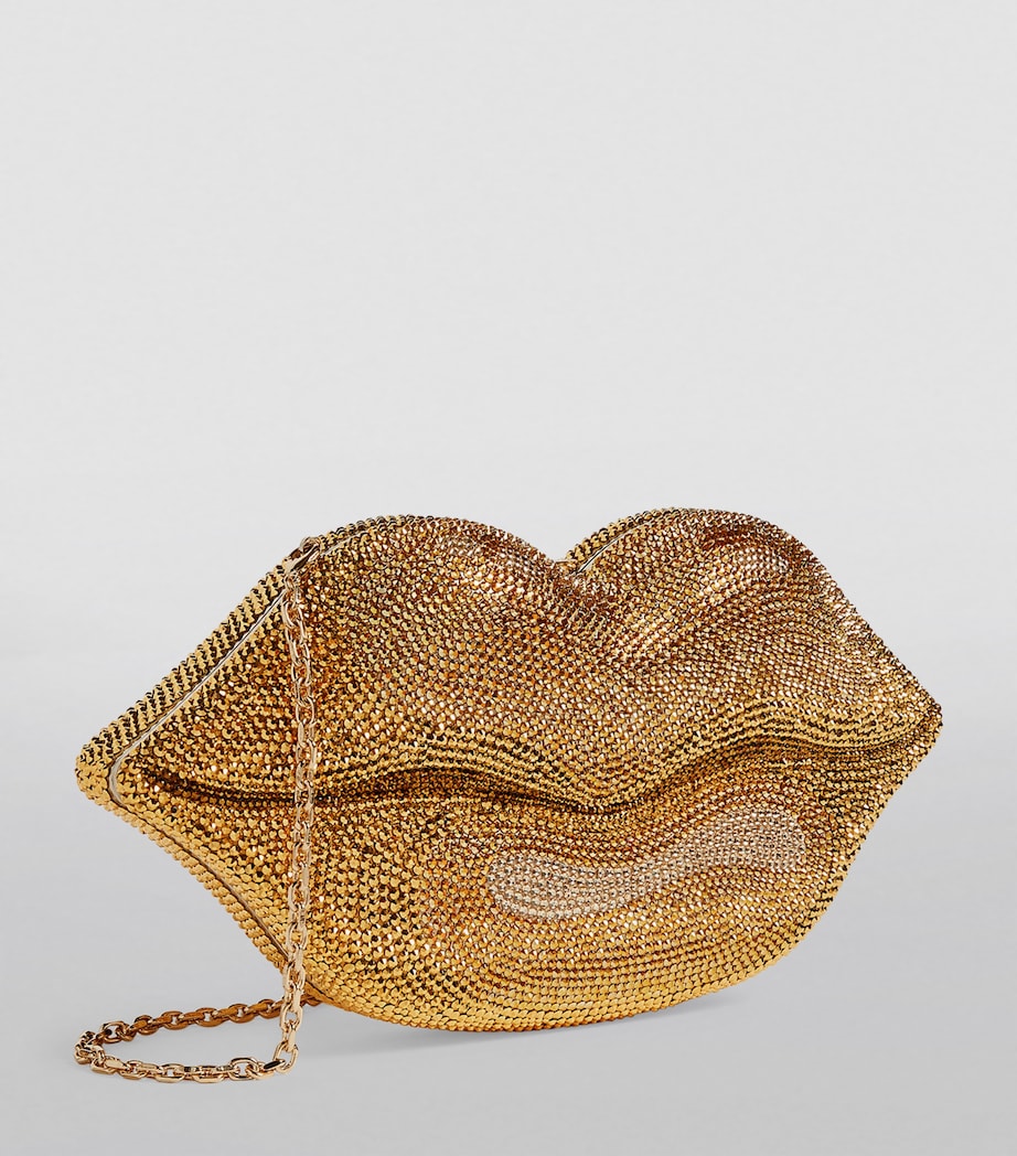Judith Leiber Hot Lips Clutch Bag Saumt Silver Image 3