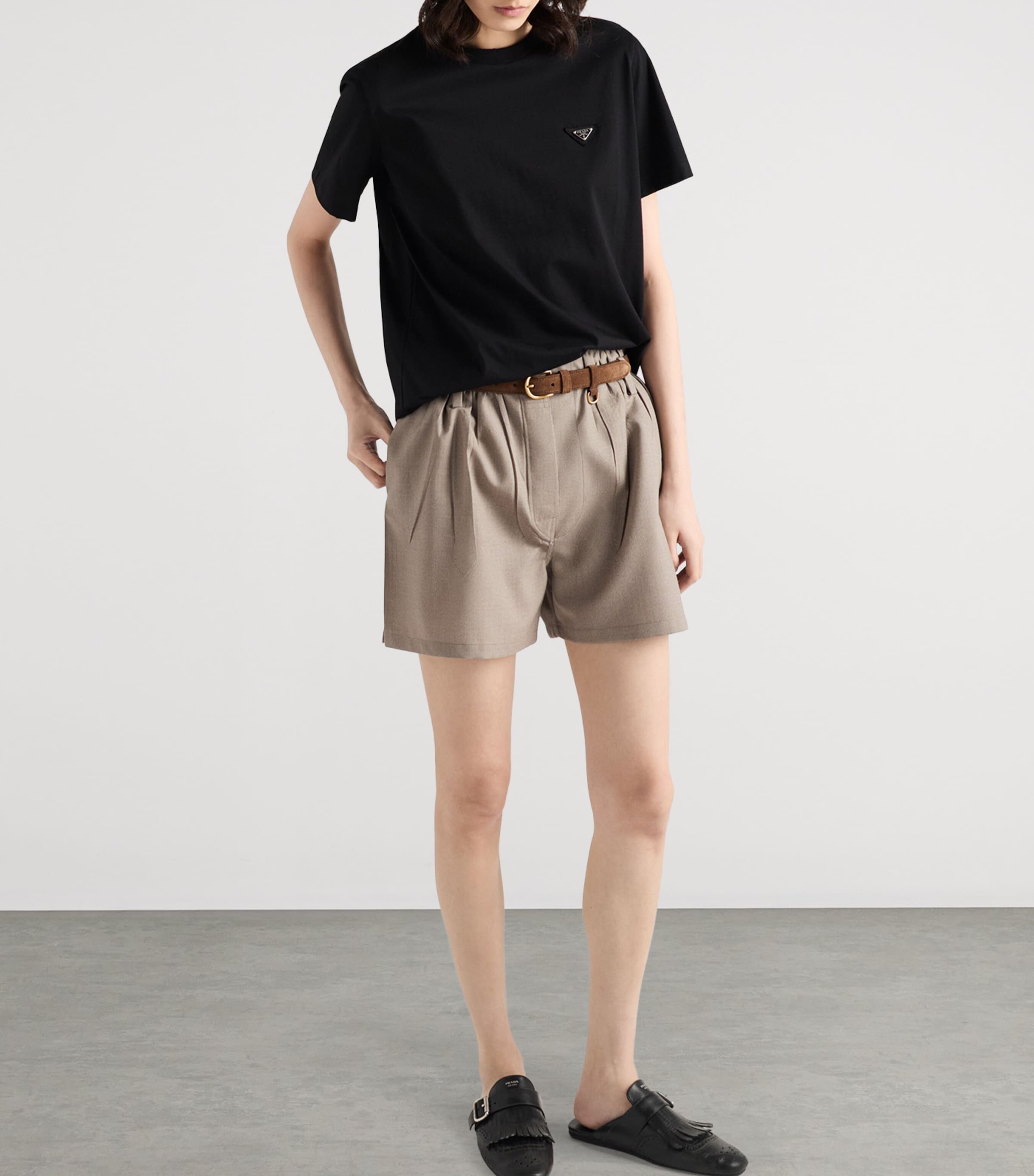 Cotton Distressed Logo T-Shirt F0002 Image 4