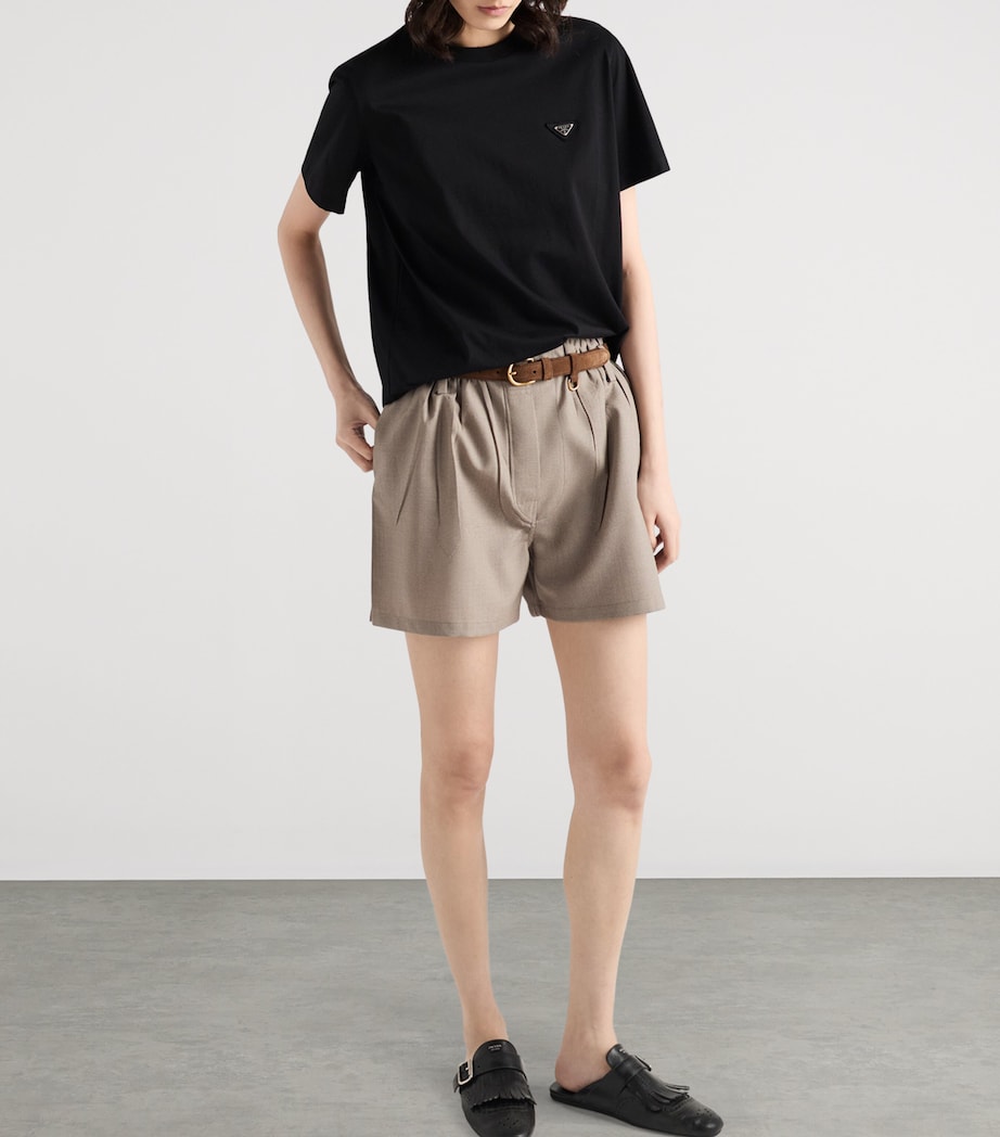 Cotton Distressed Logo T-Shirt F0002 Image 4