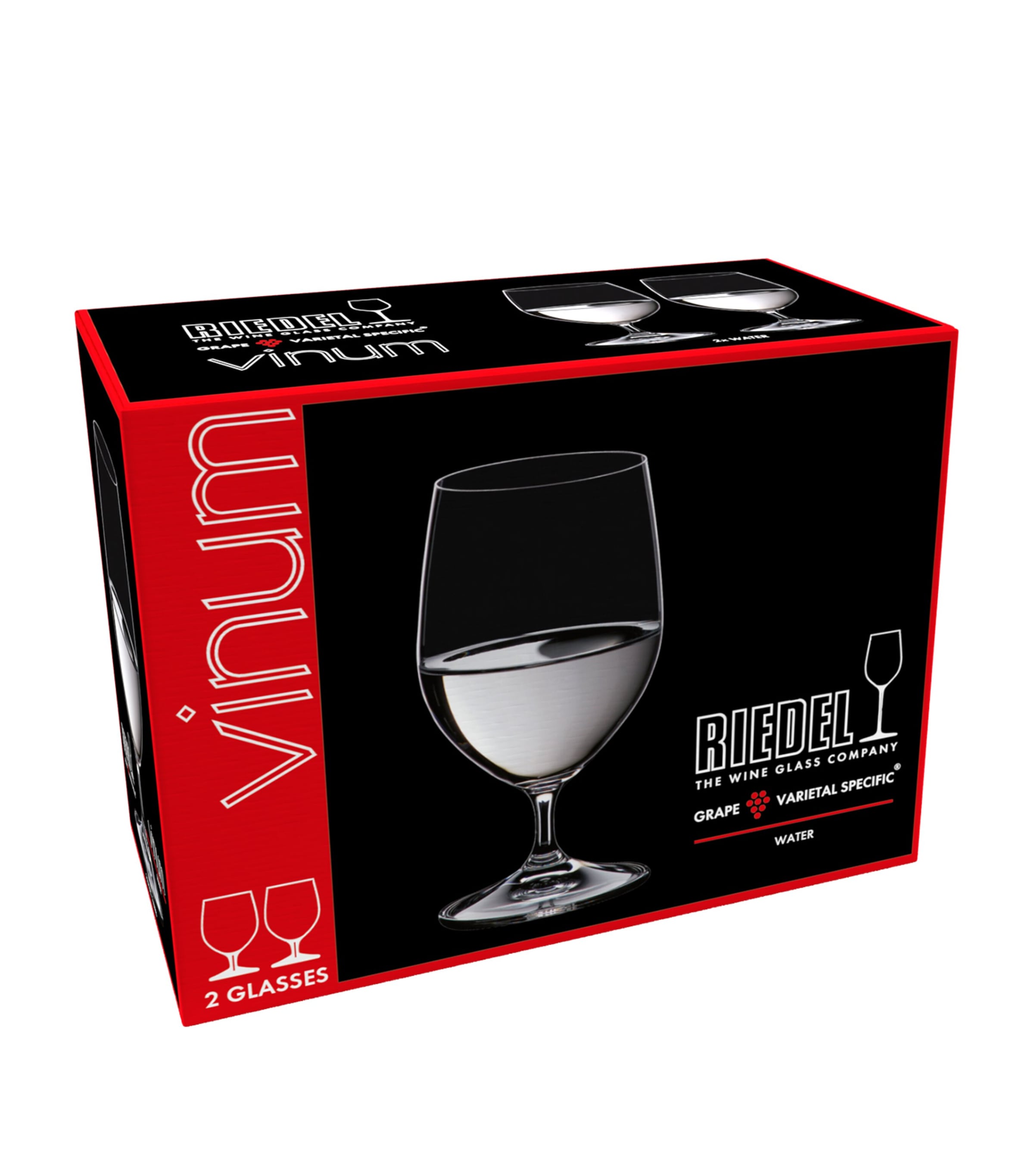 Set of 2 Vinum Water Glasses CLEAR Image 1