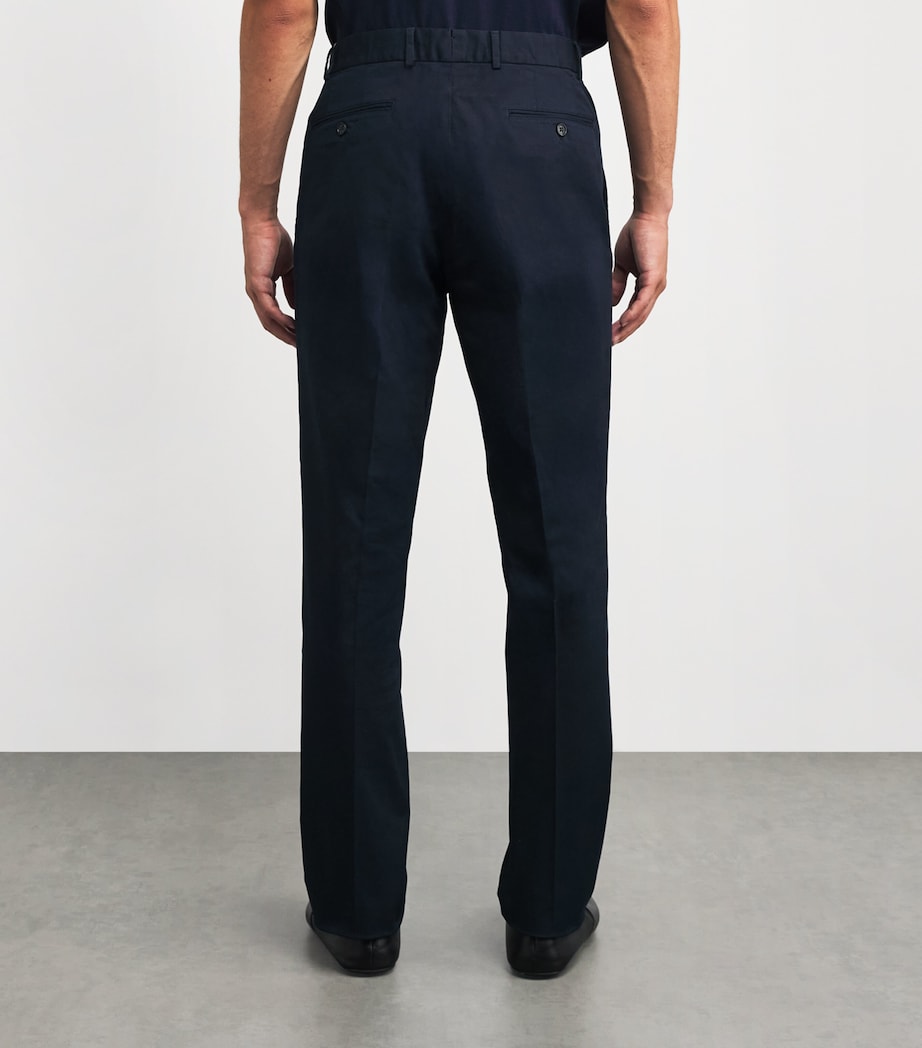 Stretch-Cotton Eaton Chinos  CHAIRMAN NAVY Image 4