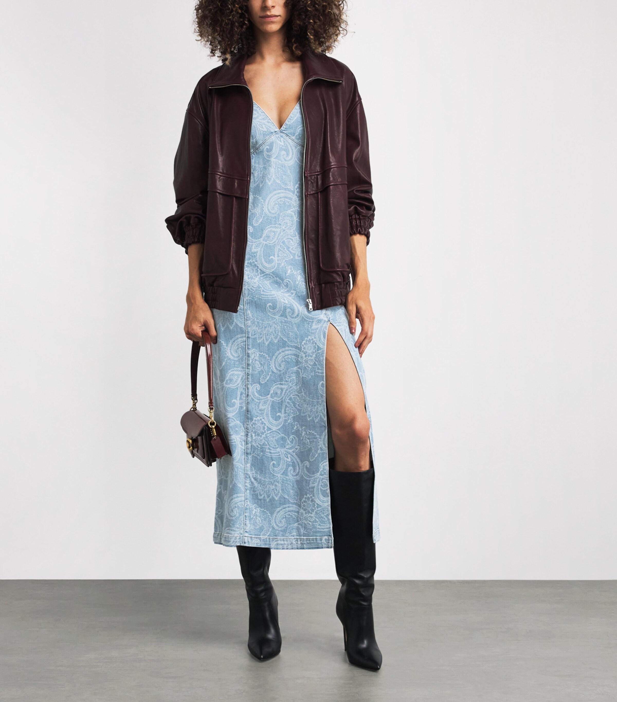 Denim Julietta Midi Dress LASER PAISLEY O496 Image 2