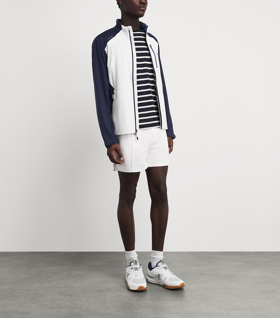 RLX Ralph Lauren Mens Colour-Block Packable Jacket White / Navy Image 2